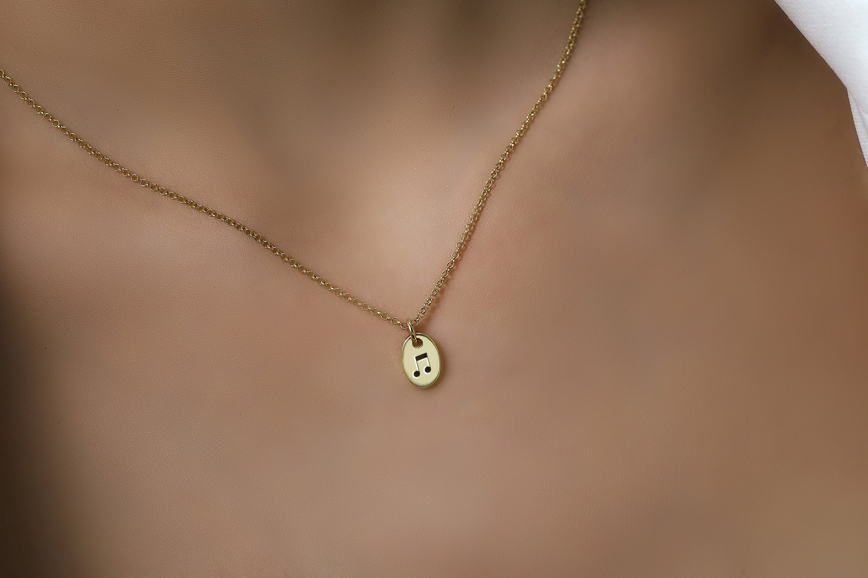 Custom Music Quaver Necklace