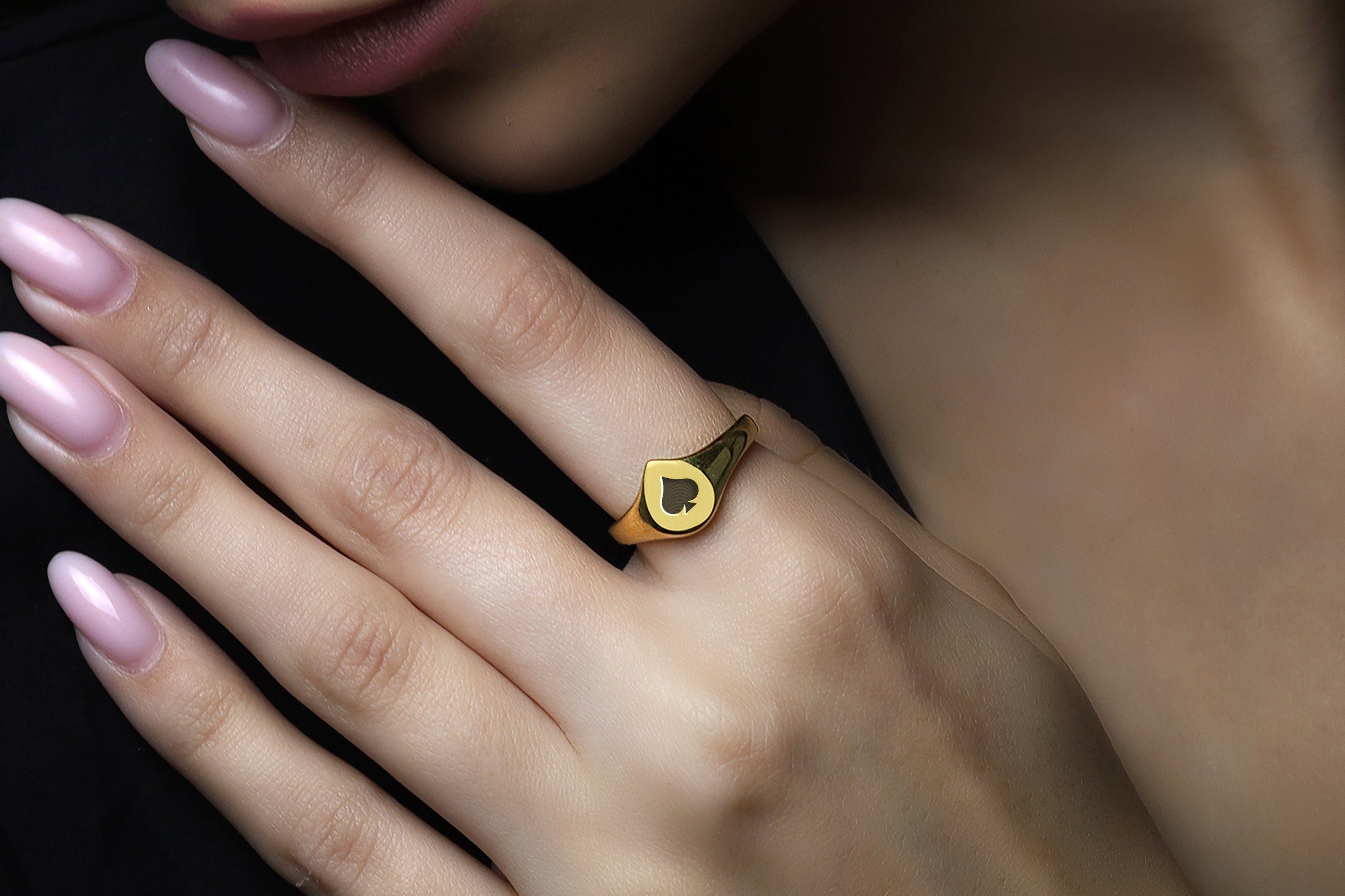 Custom Poker Symbol Ring