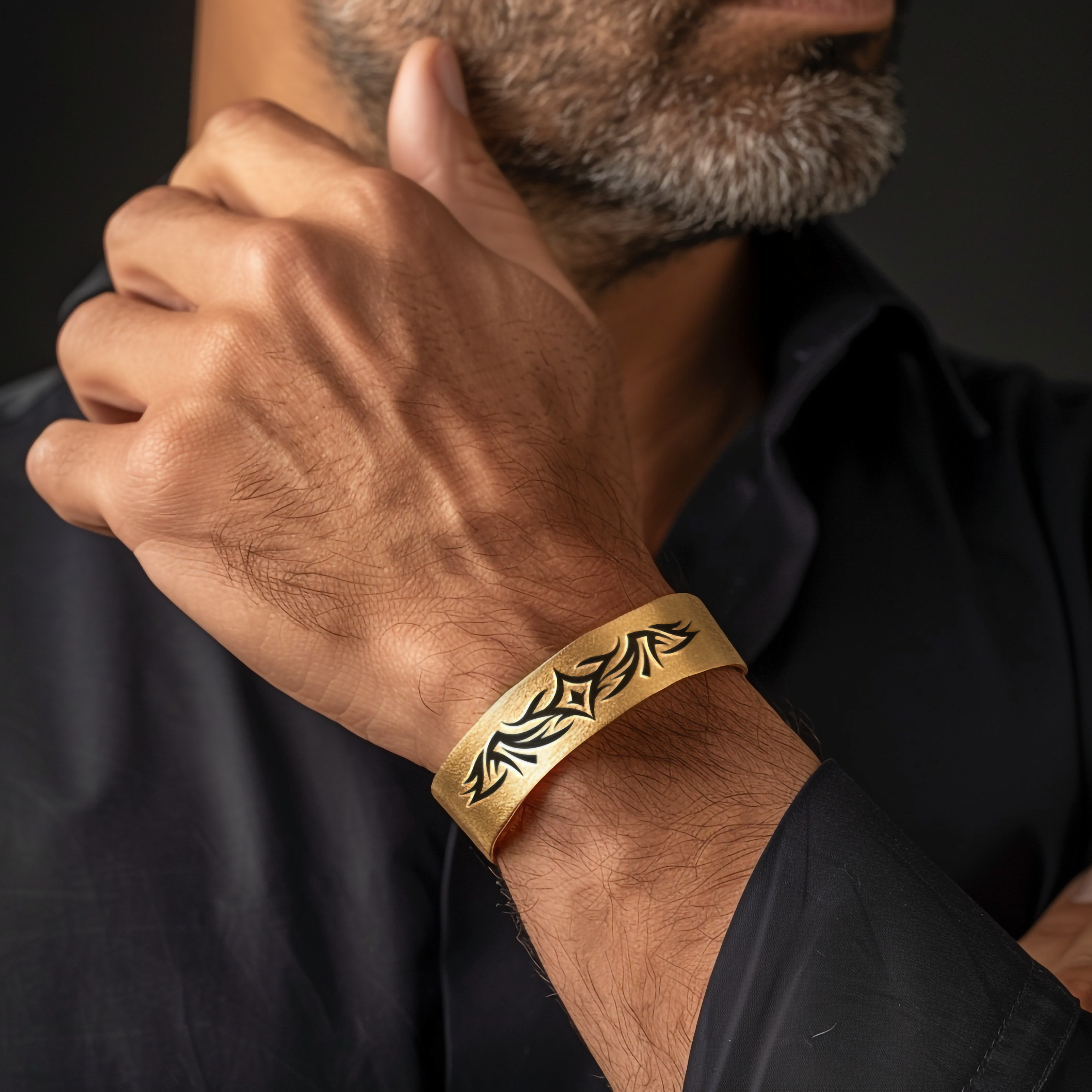 Engraved Tribal Bracelet