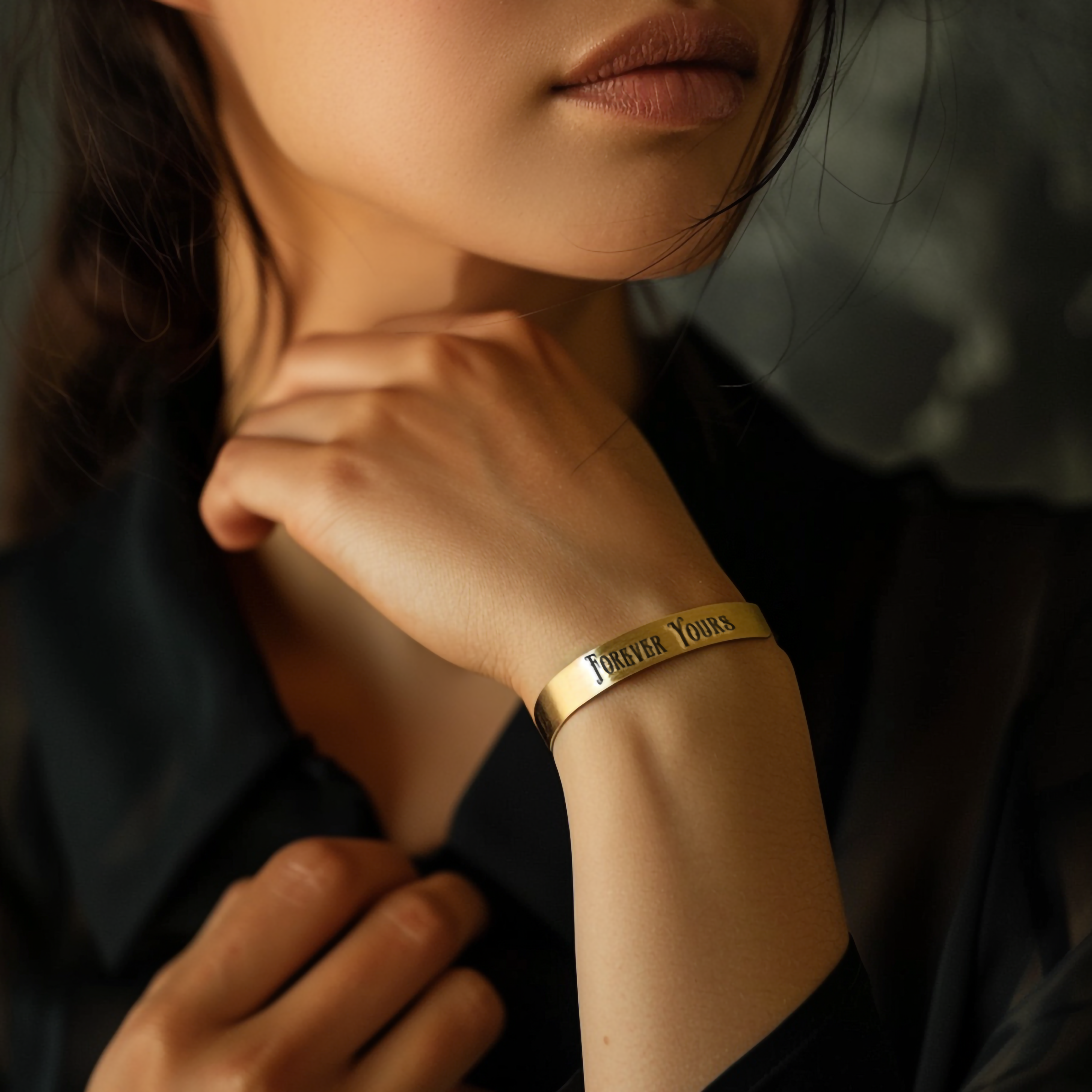 Custom Font 14K Gold Bracelet