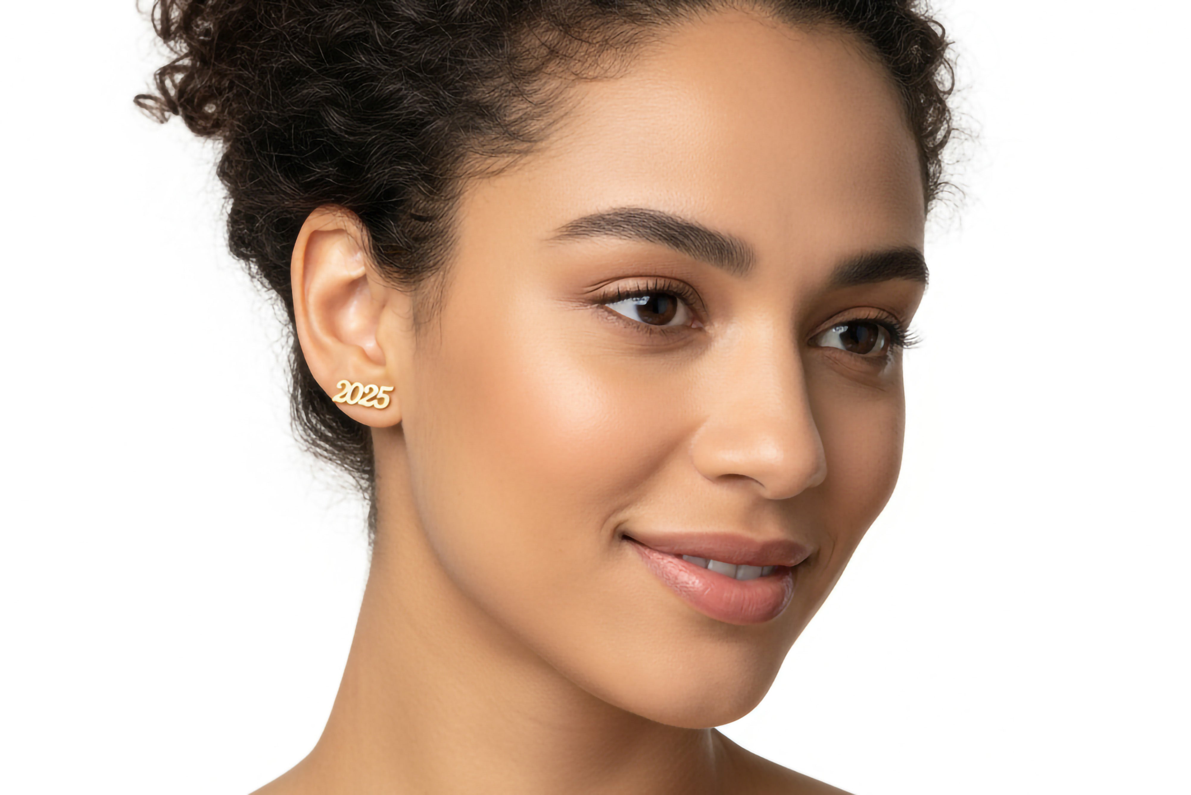 14k Gold Birth Year Earrings