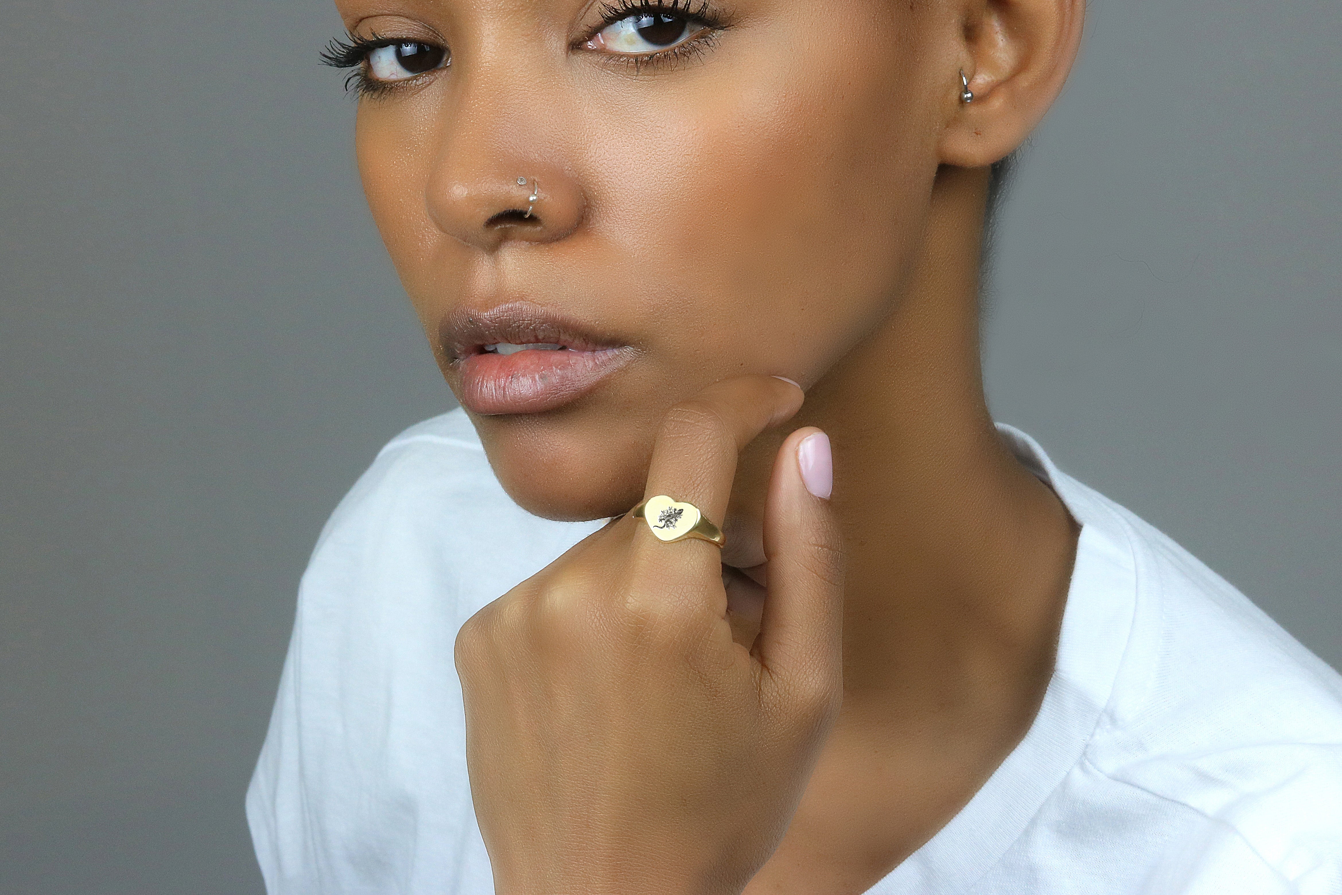 Lizard Gold Signet Ring