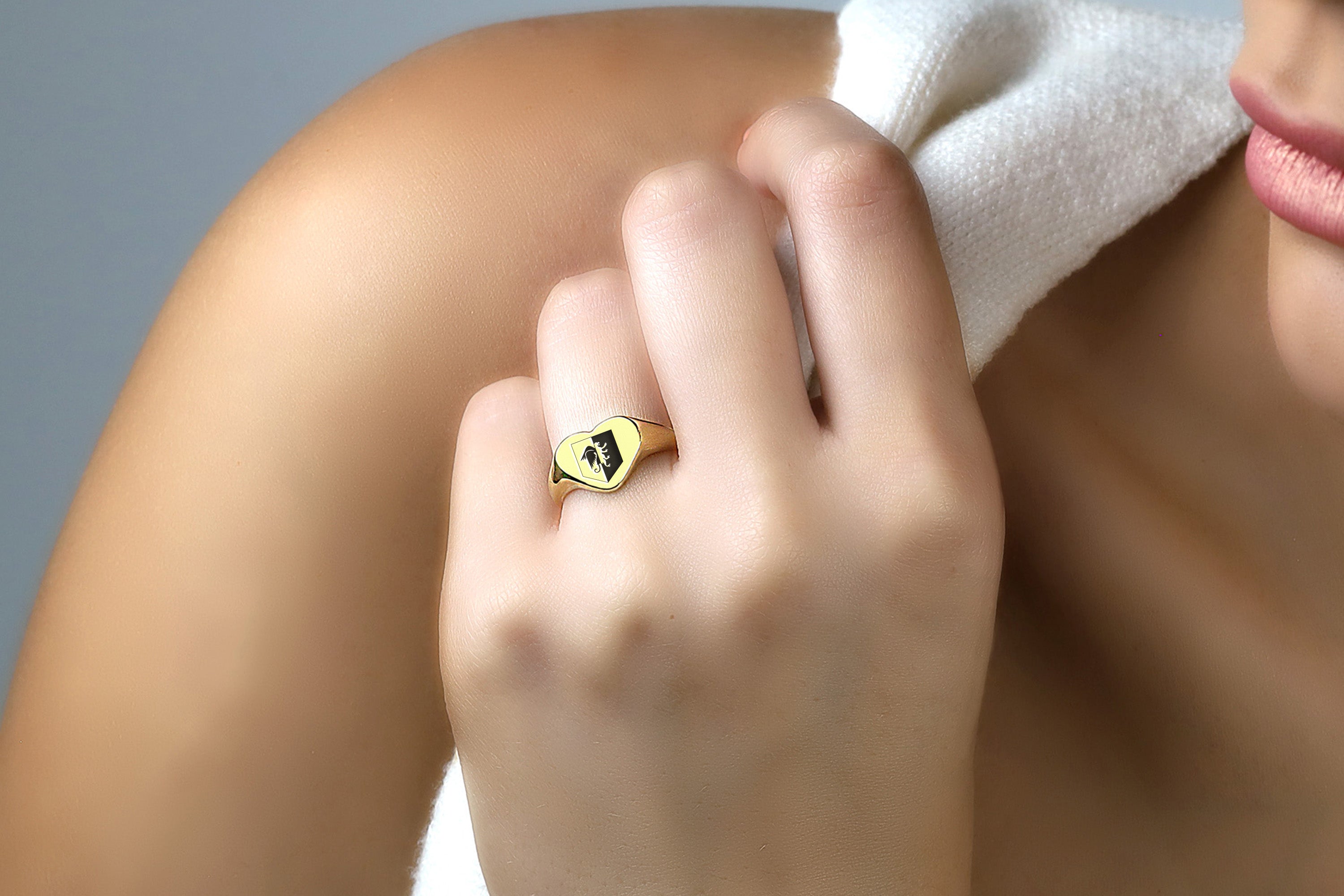 Heraldic Griffin Signet Ring