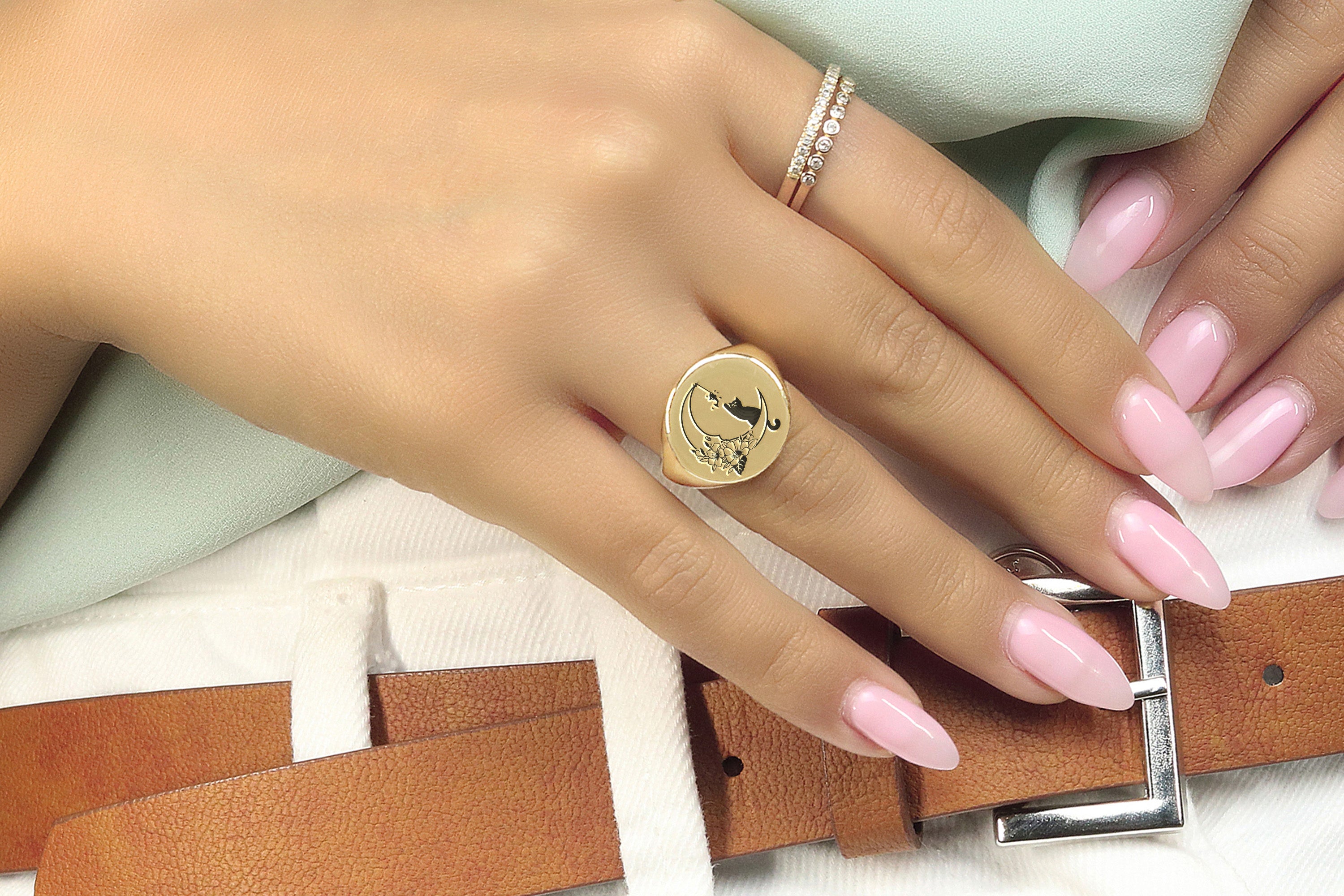 Cat Bold Statement Ring