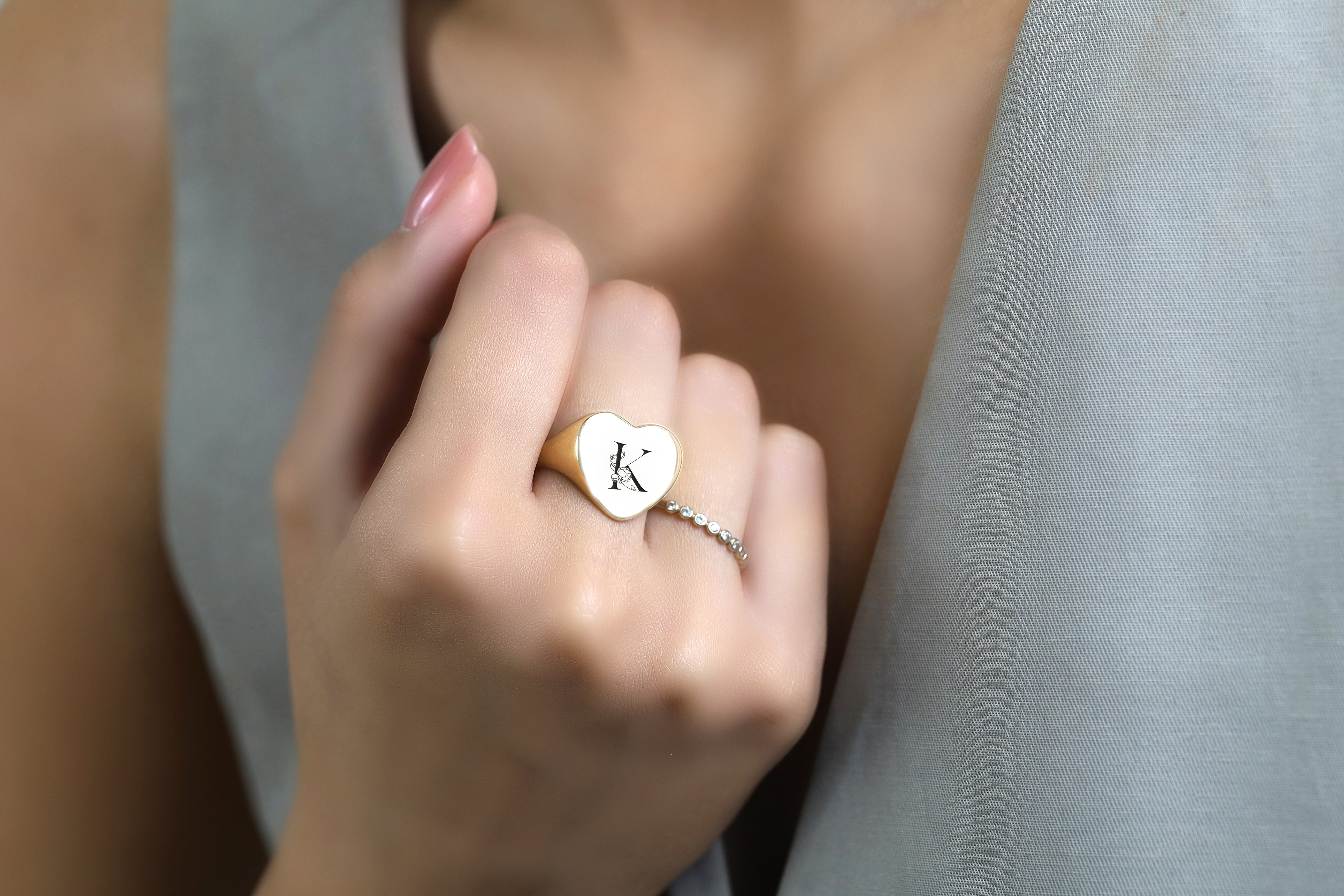 Engraved Custom Signet Ring