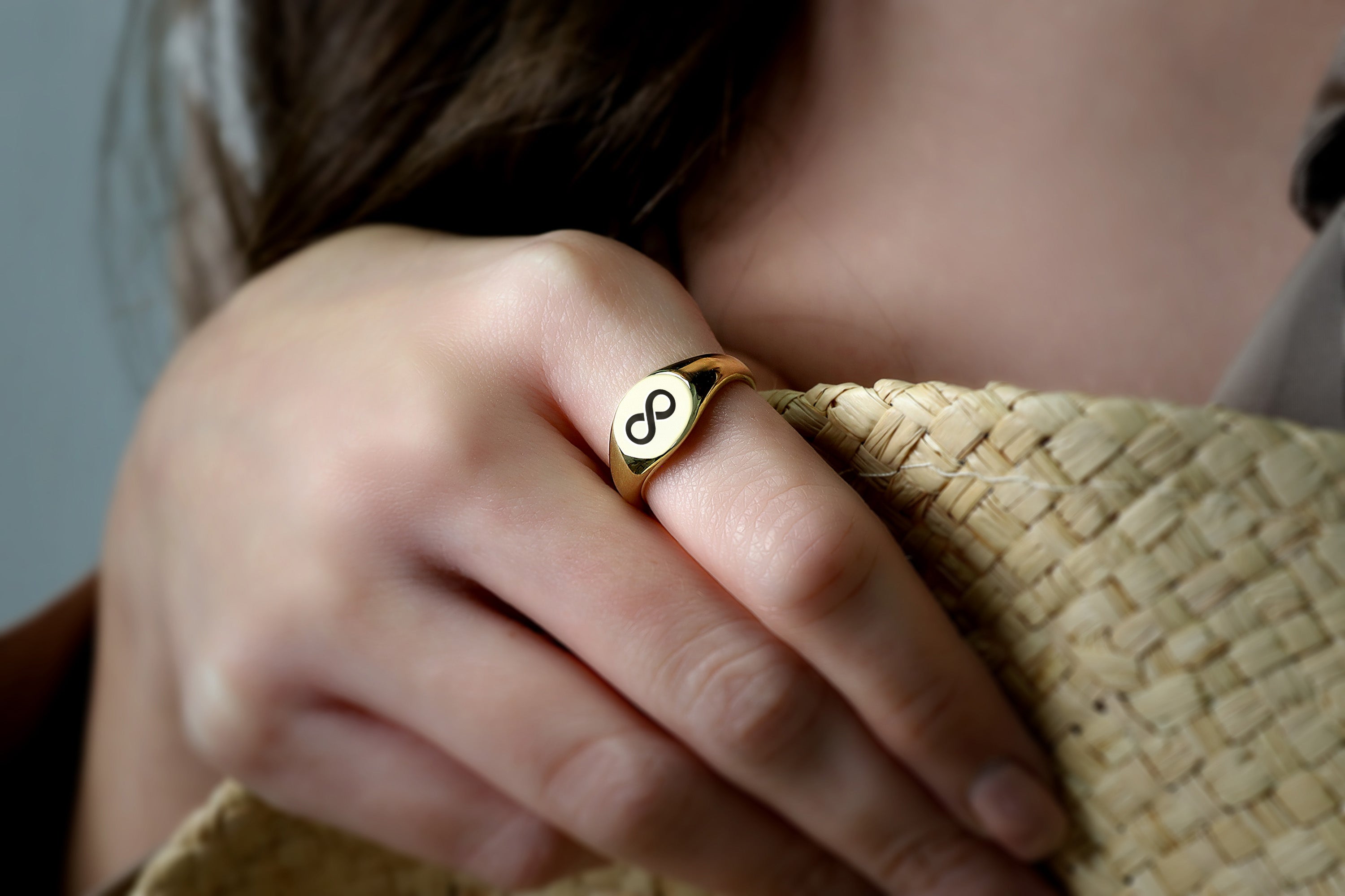 Engraved Infinity Ring