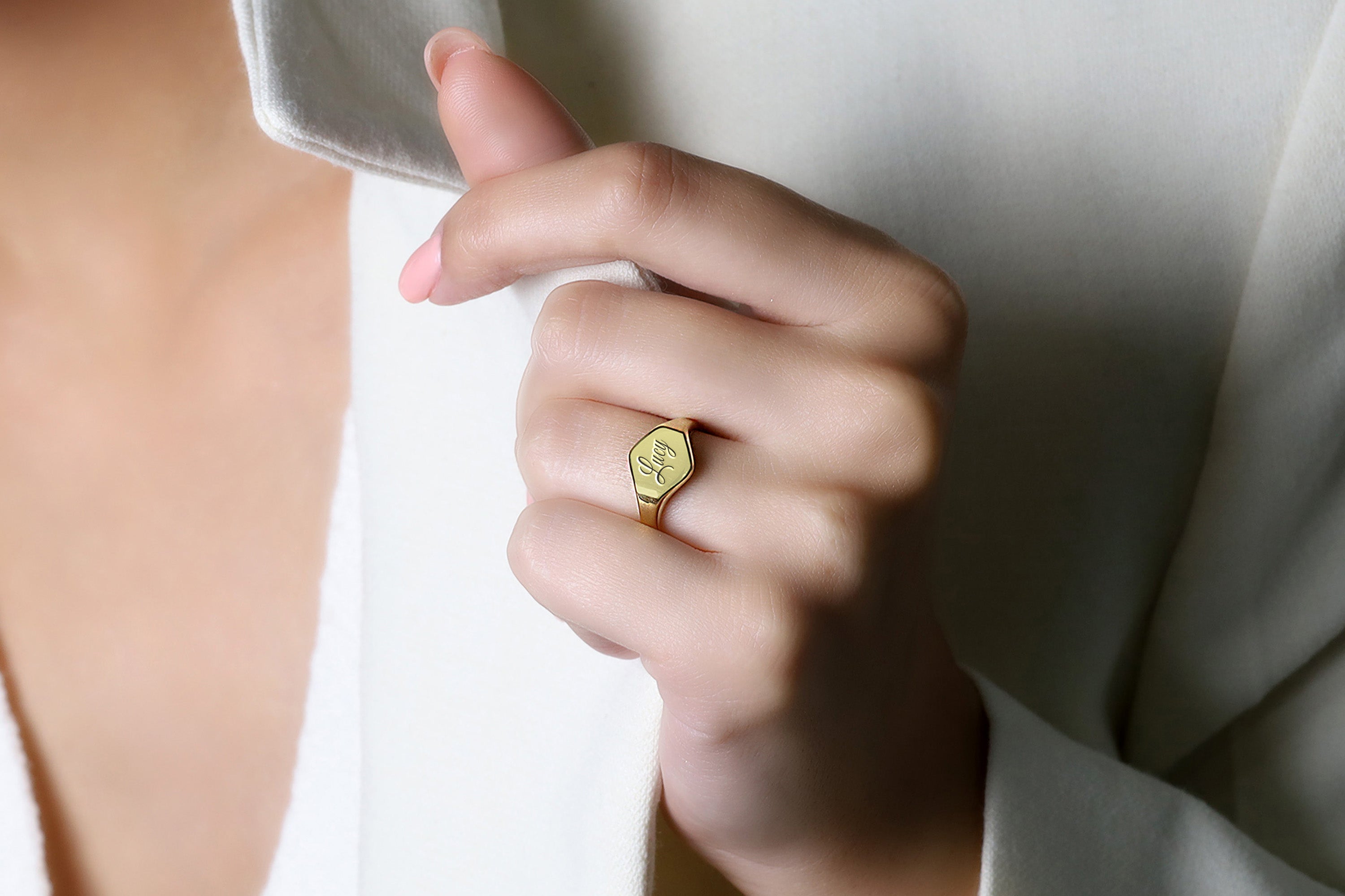 Personalized Name Engraved Ring