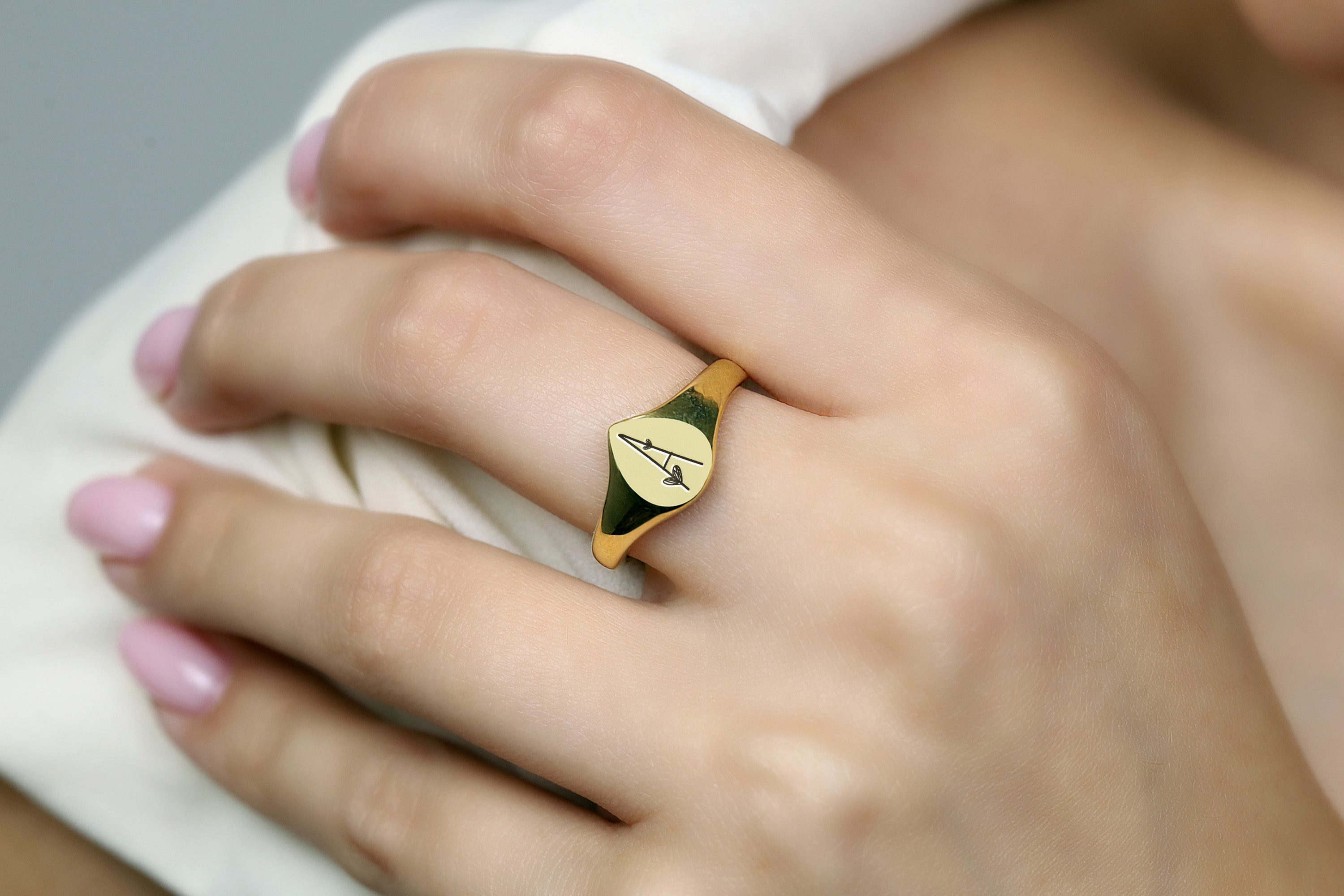 Personalized Letter Ring