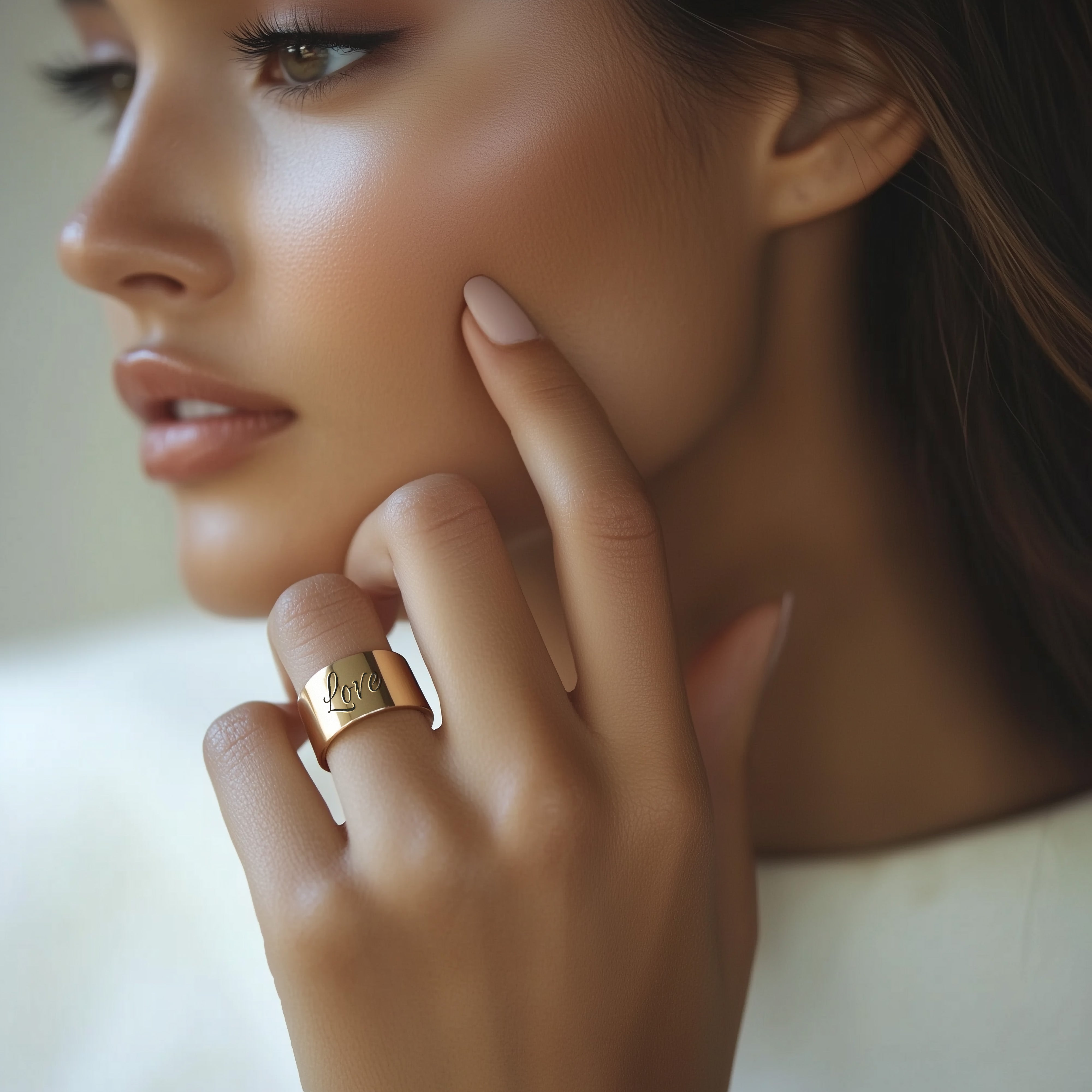 Wide Band Wedding Ring