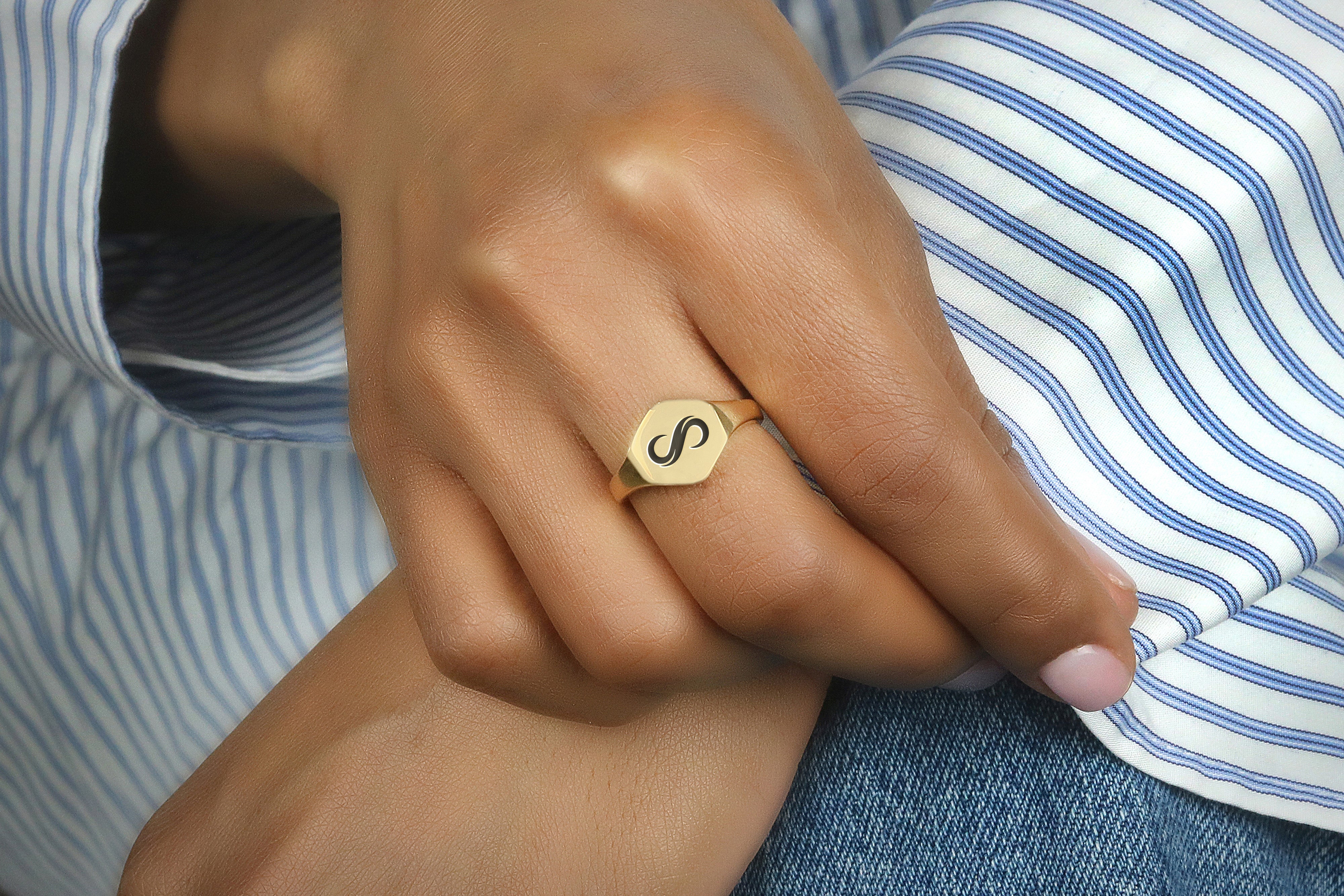 14k Gold Infinity Ring