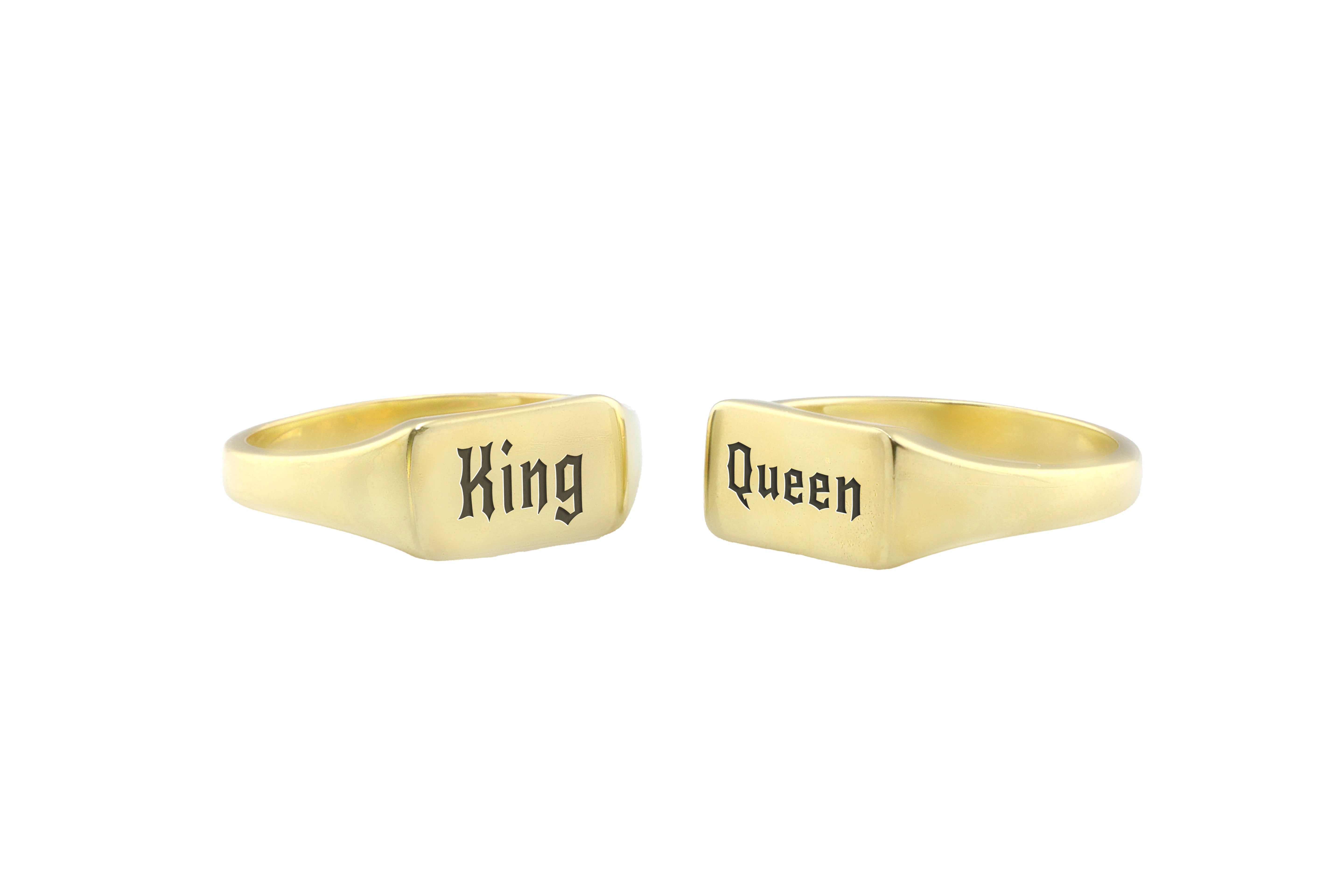 Rock Font Engraved Ring