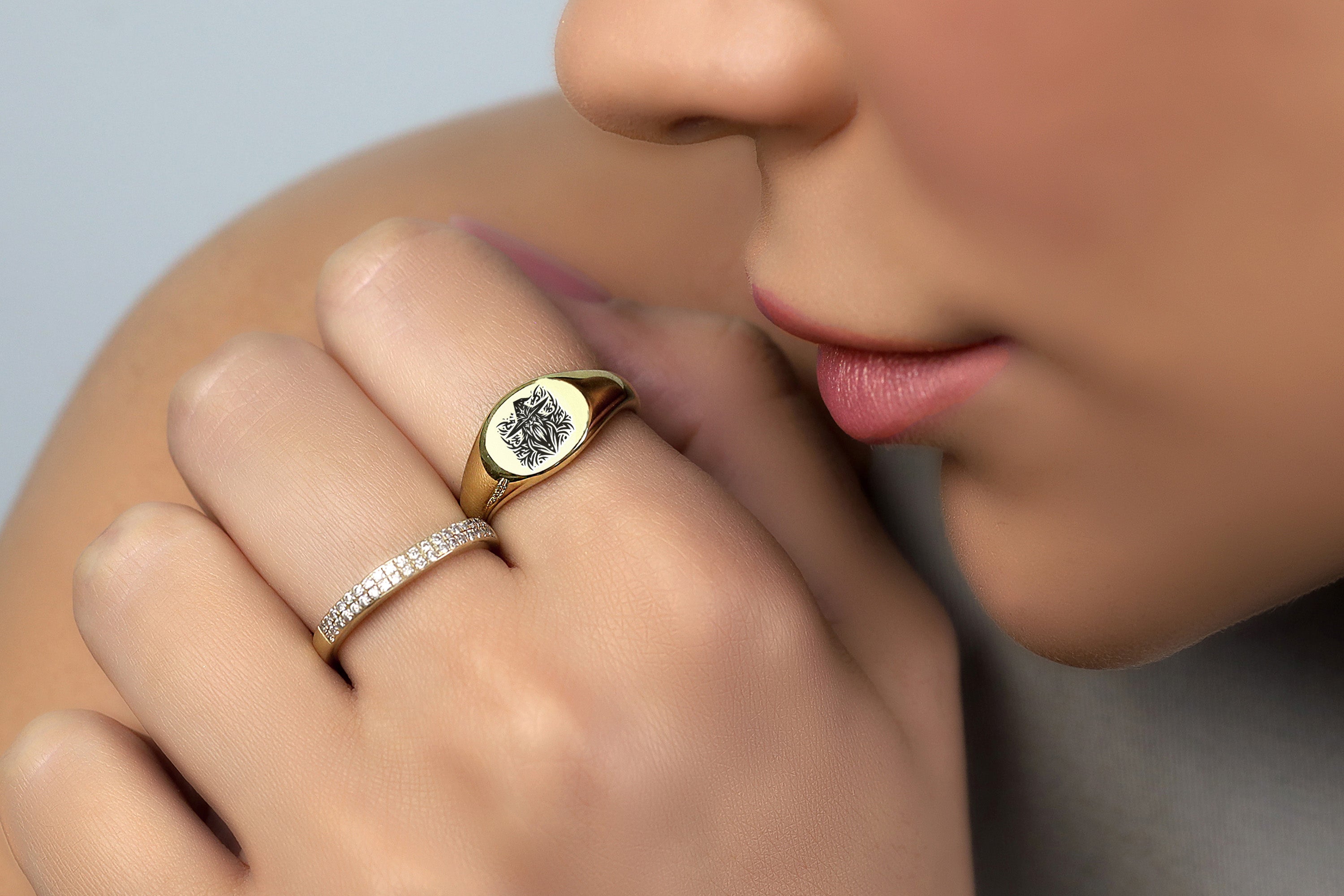 Custom Wizard Signet Ring