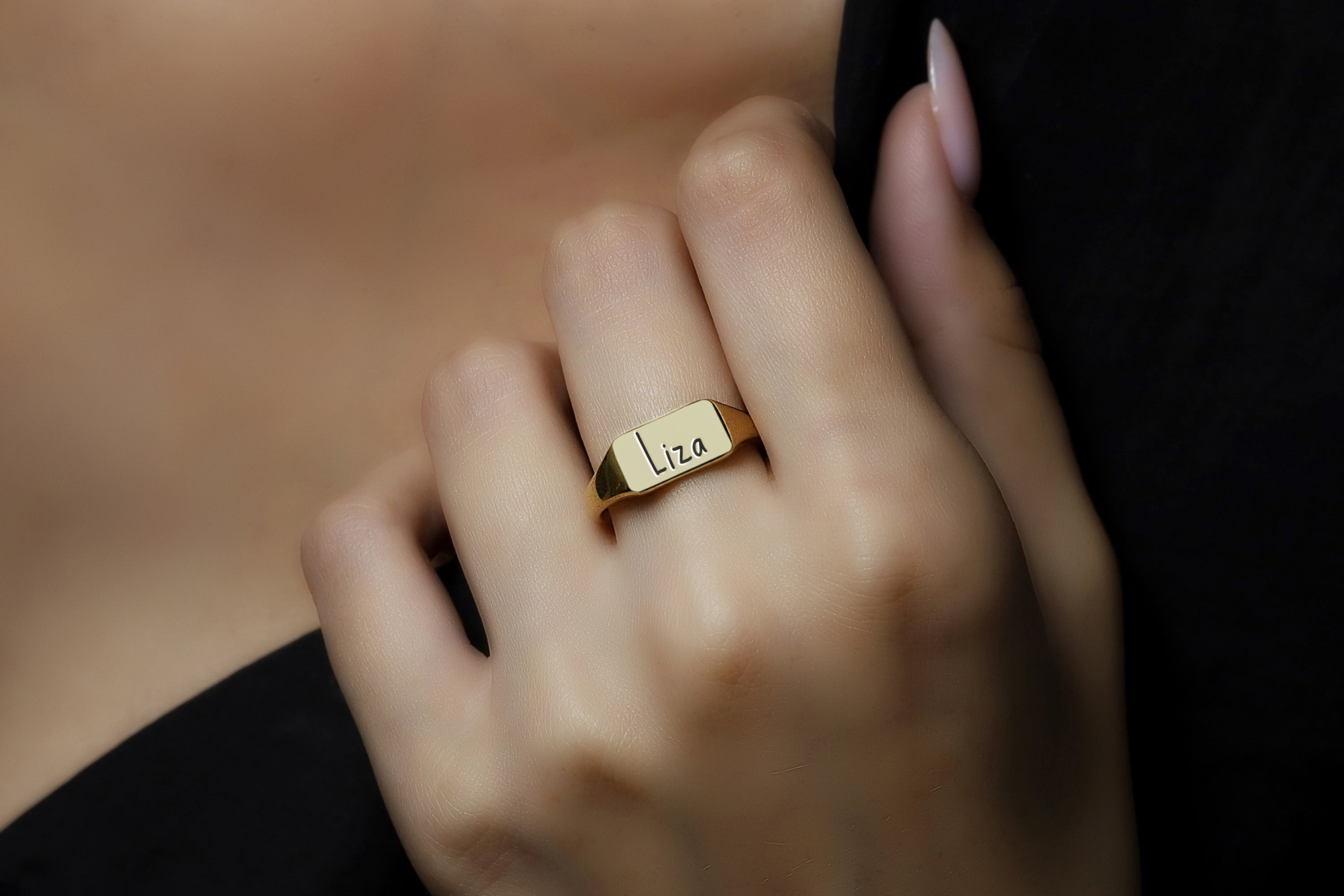 Custom Funky Text Ring