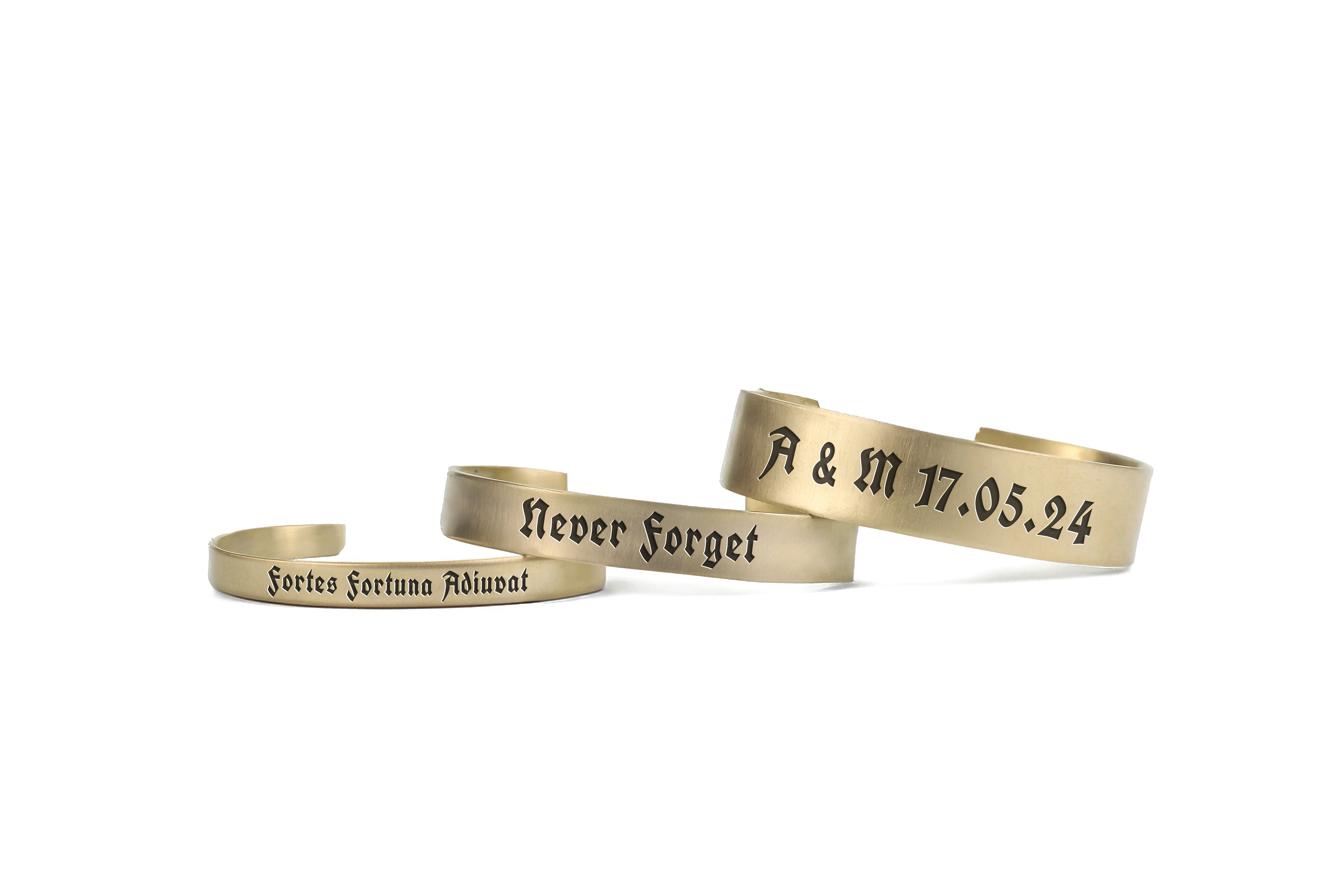 Men Engraved Latin Bracelet