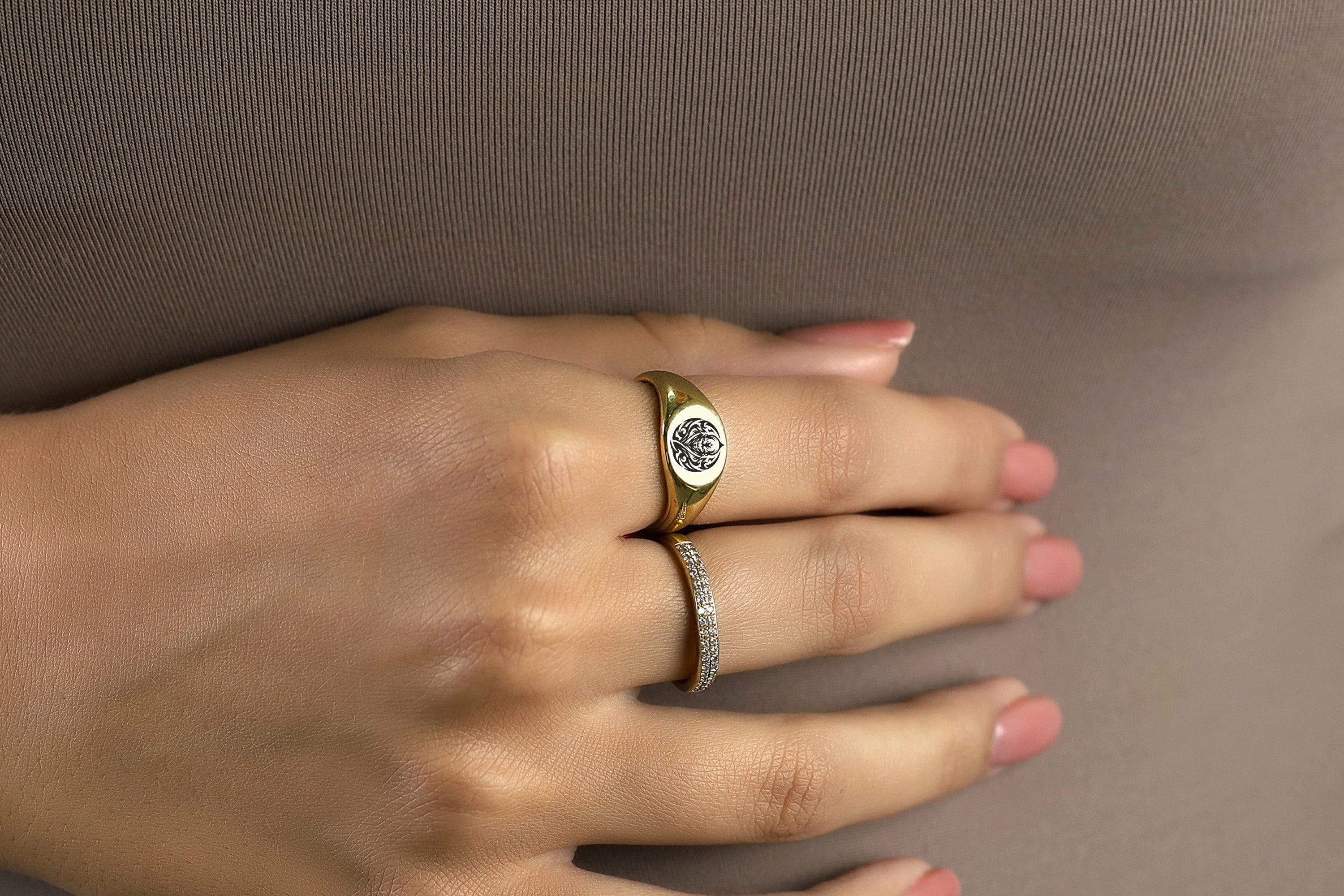 Custom Monk Gold Ring