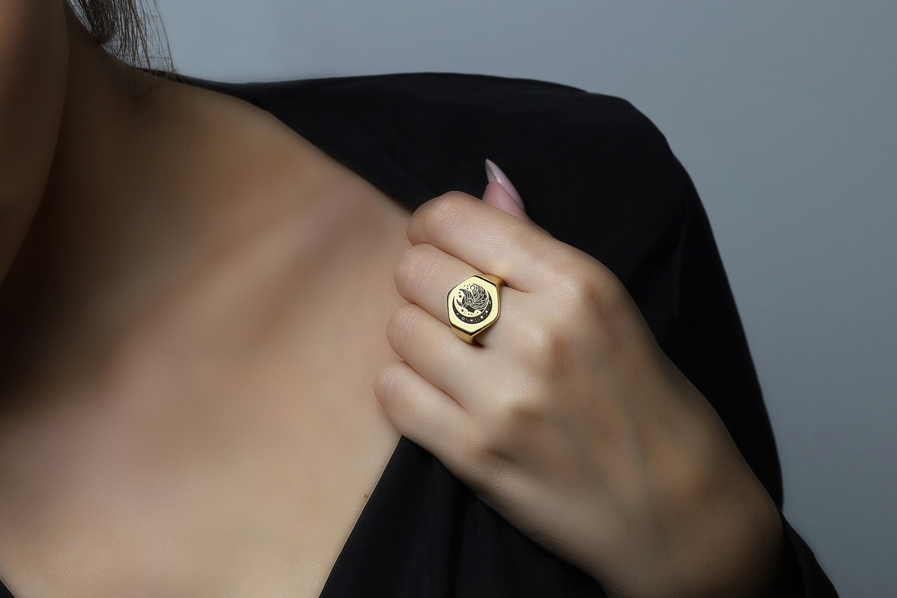 Norse Valkyrie Engraved Ring