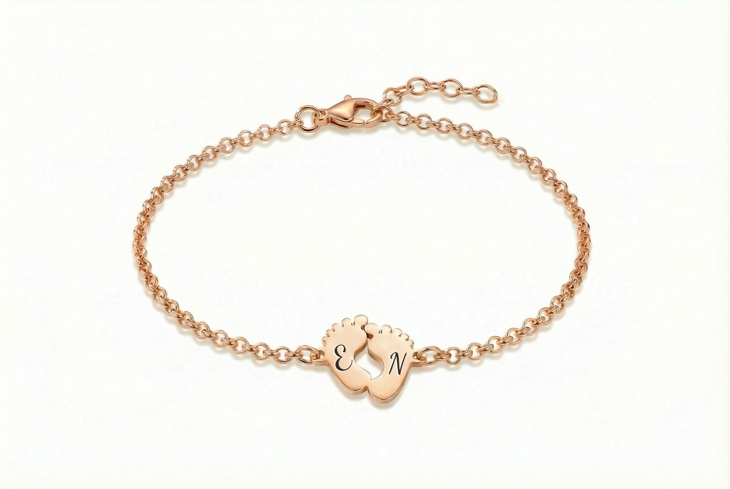 14k Gold Footprint Anklet