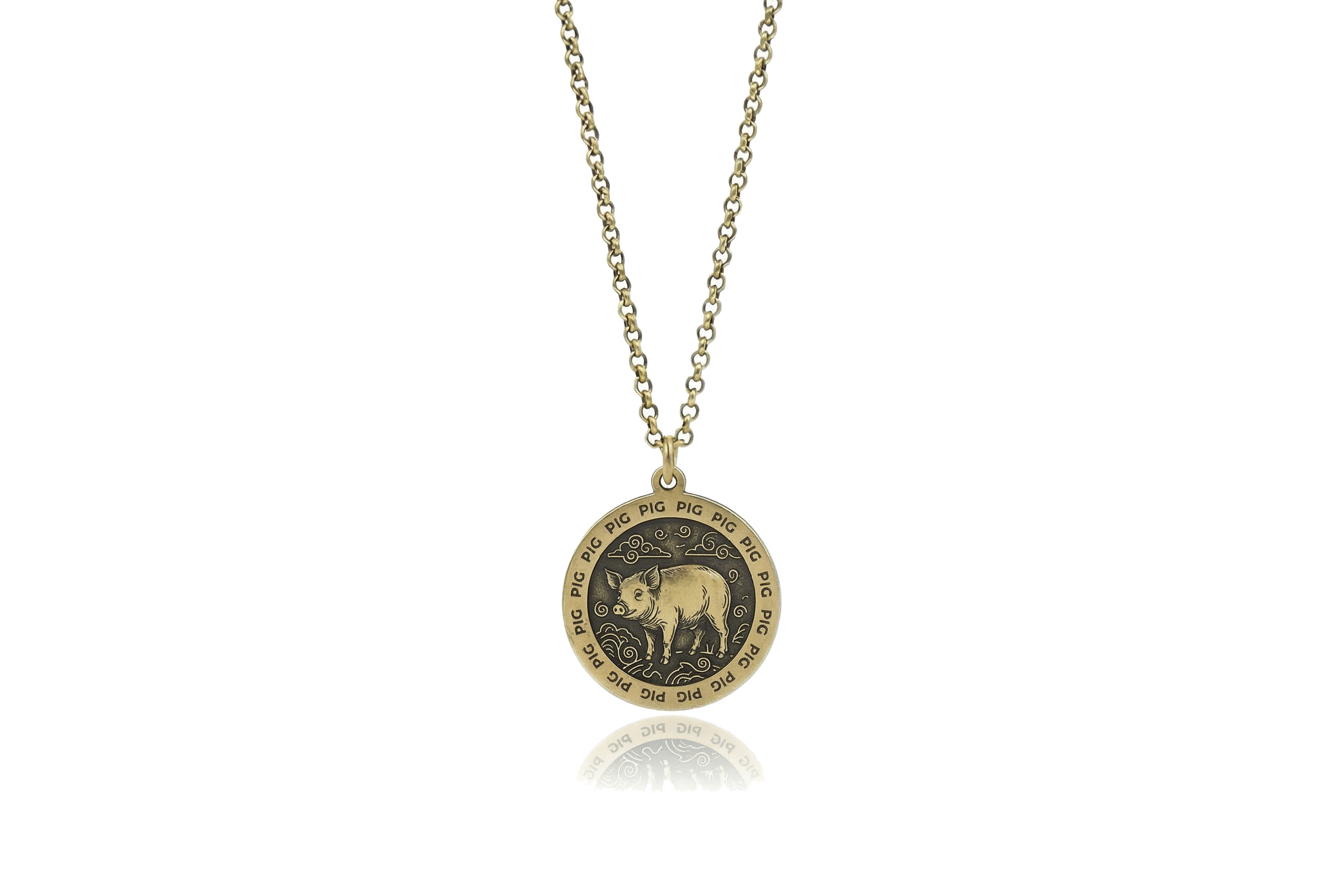 Pig Zodiac Necklace