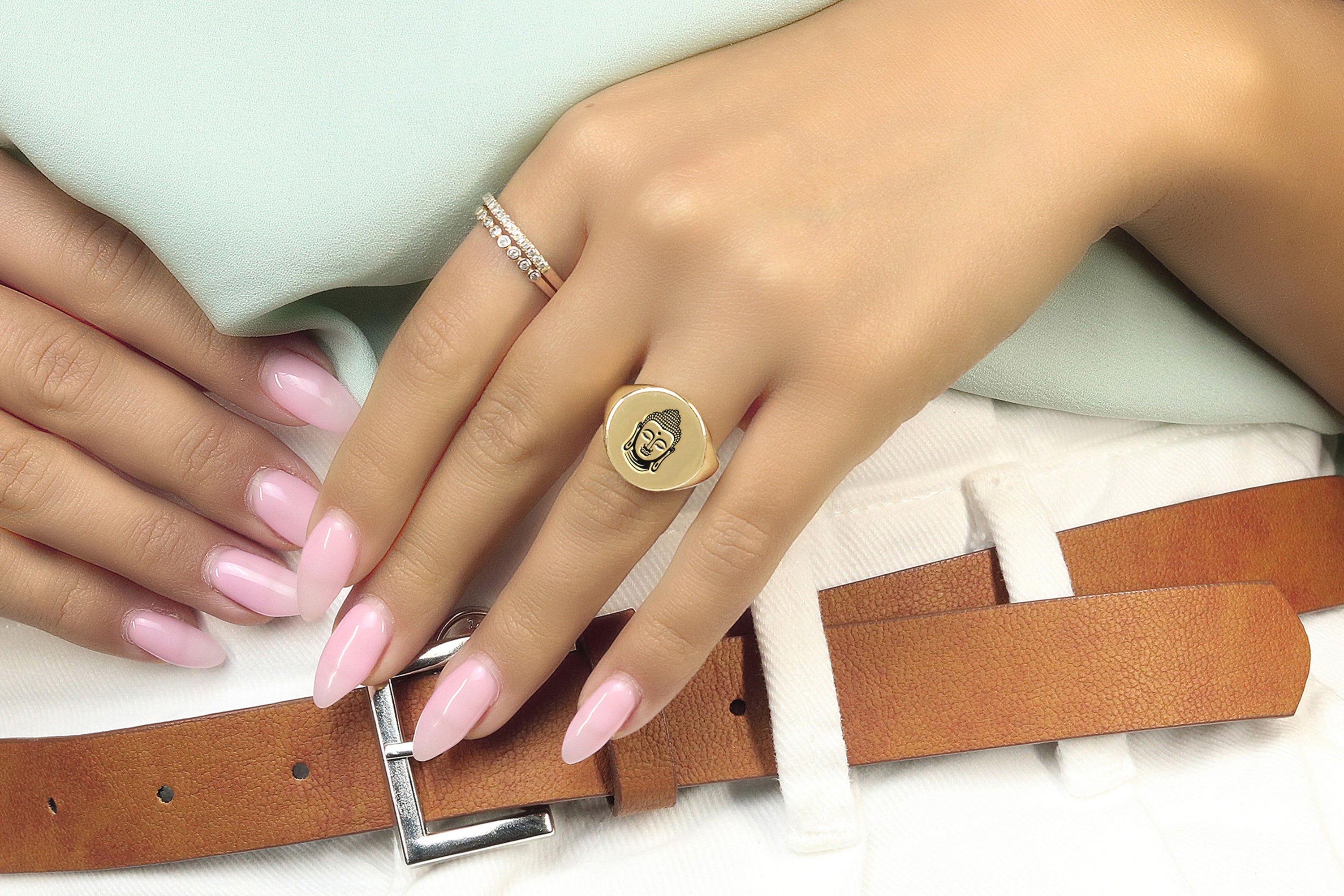 Engraved Buddha Ring