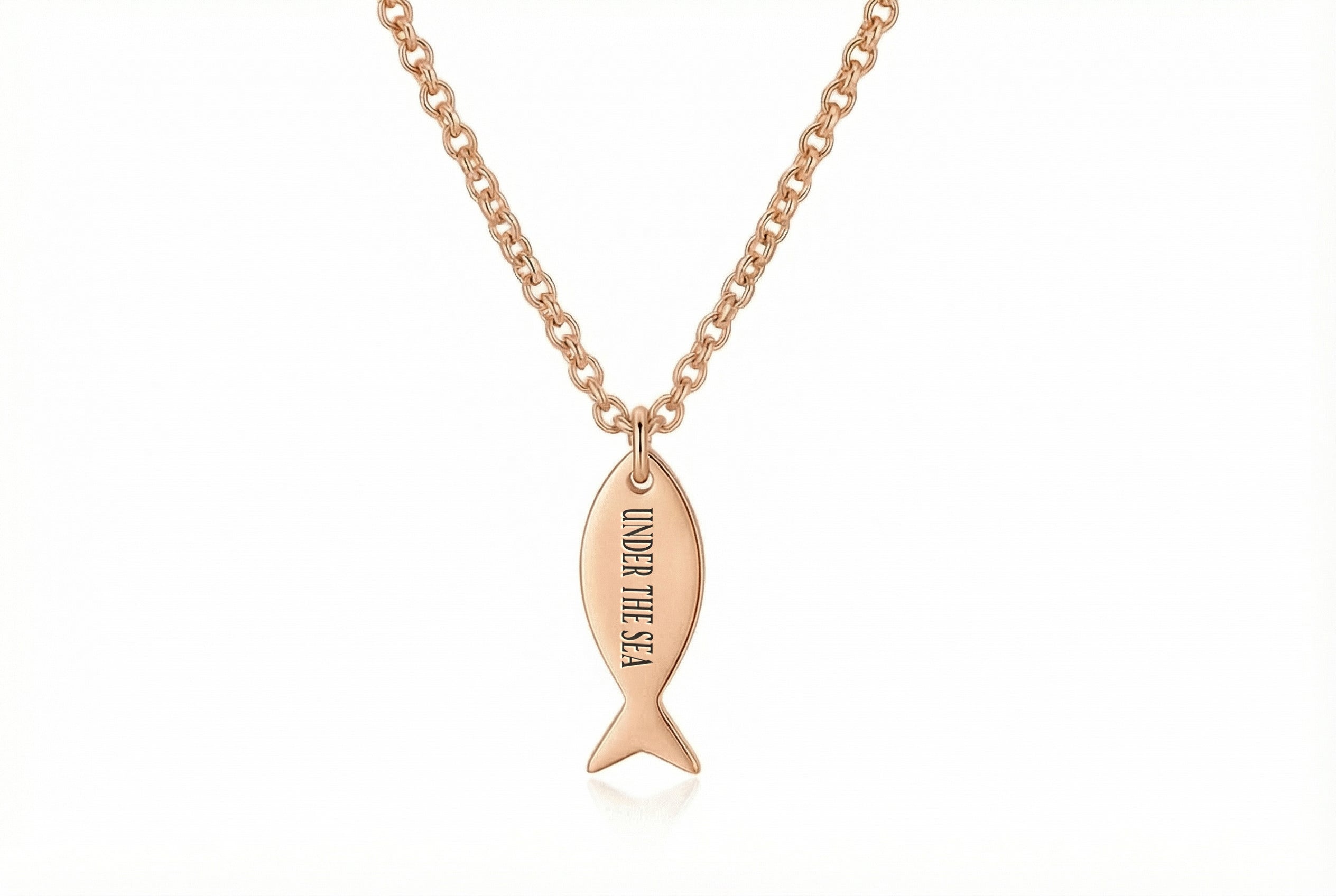 Personalized Fish Necklace