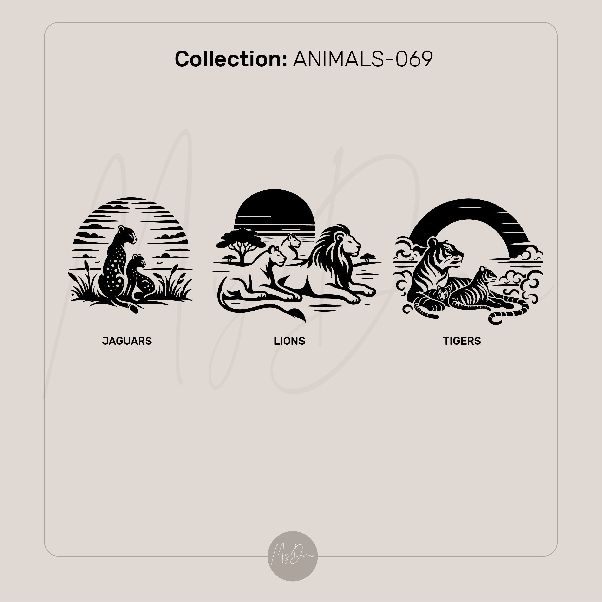 Golden Tiger Family Ring