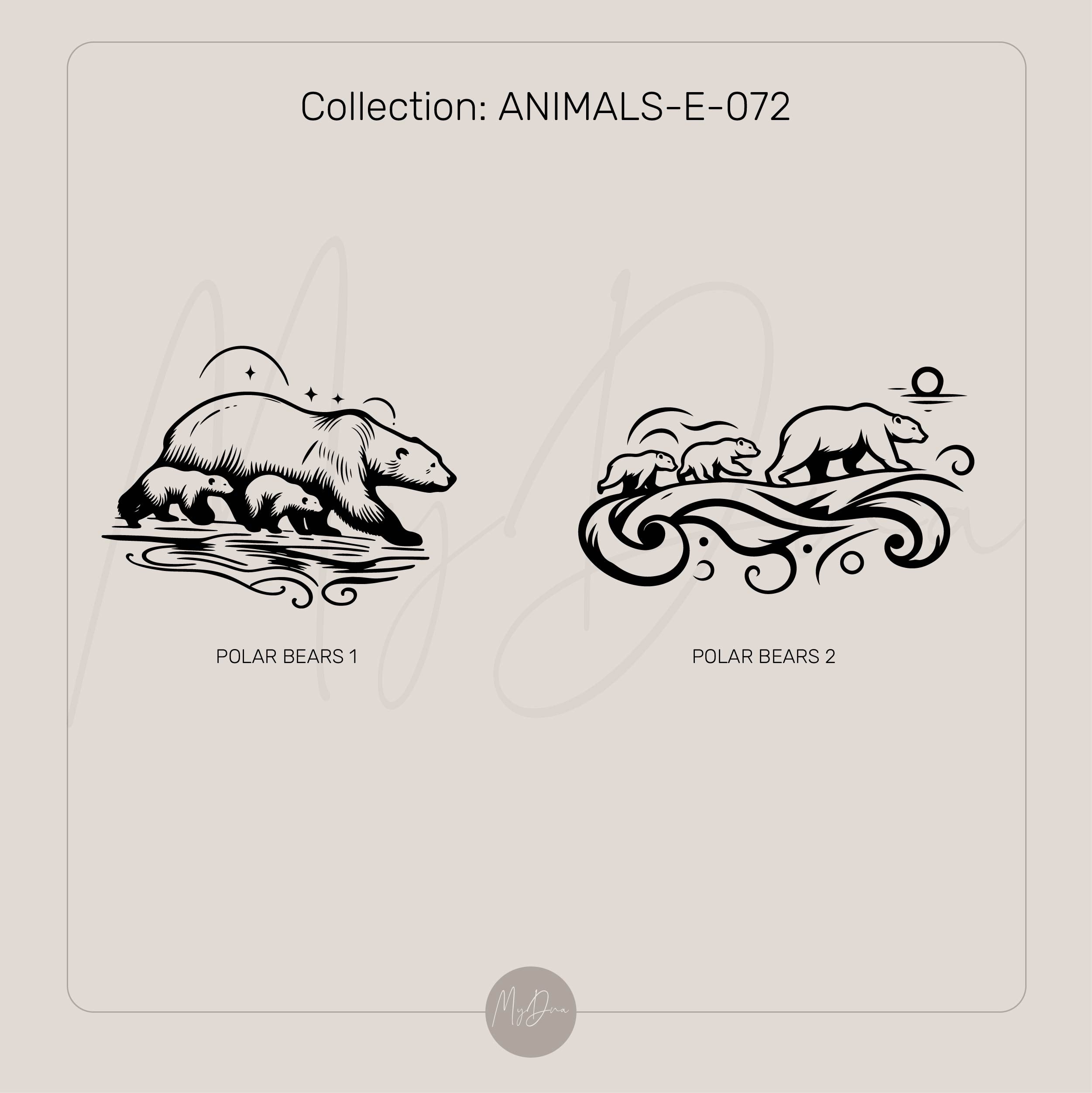 14k Gold Polar Bears Bracelet