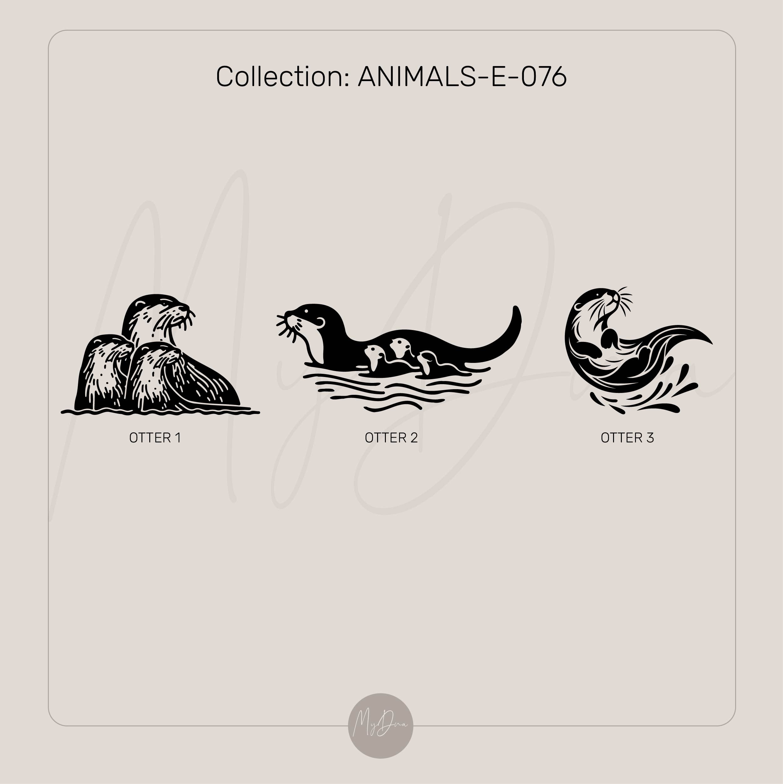 Otter Family Gold Signet Ring