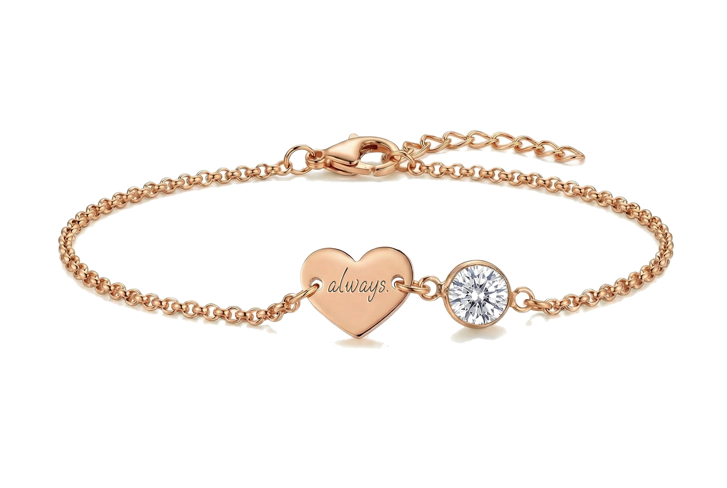 Personalized Heart Bracelet