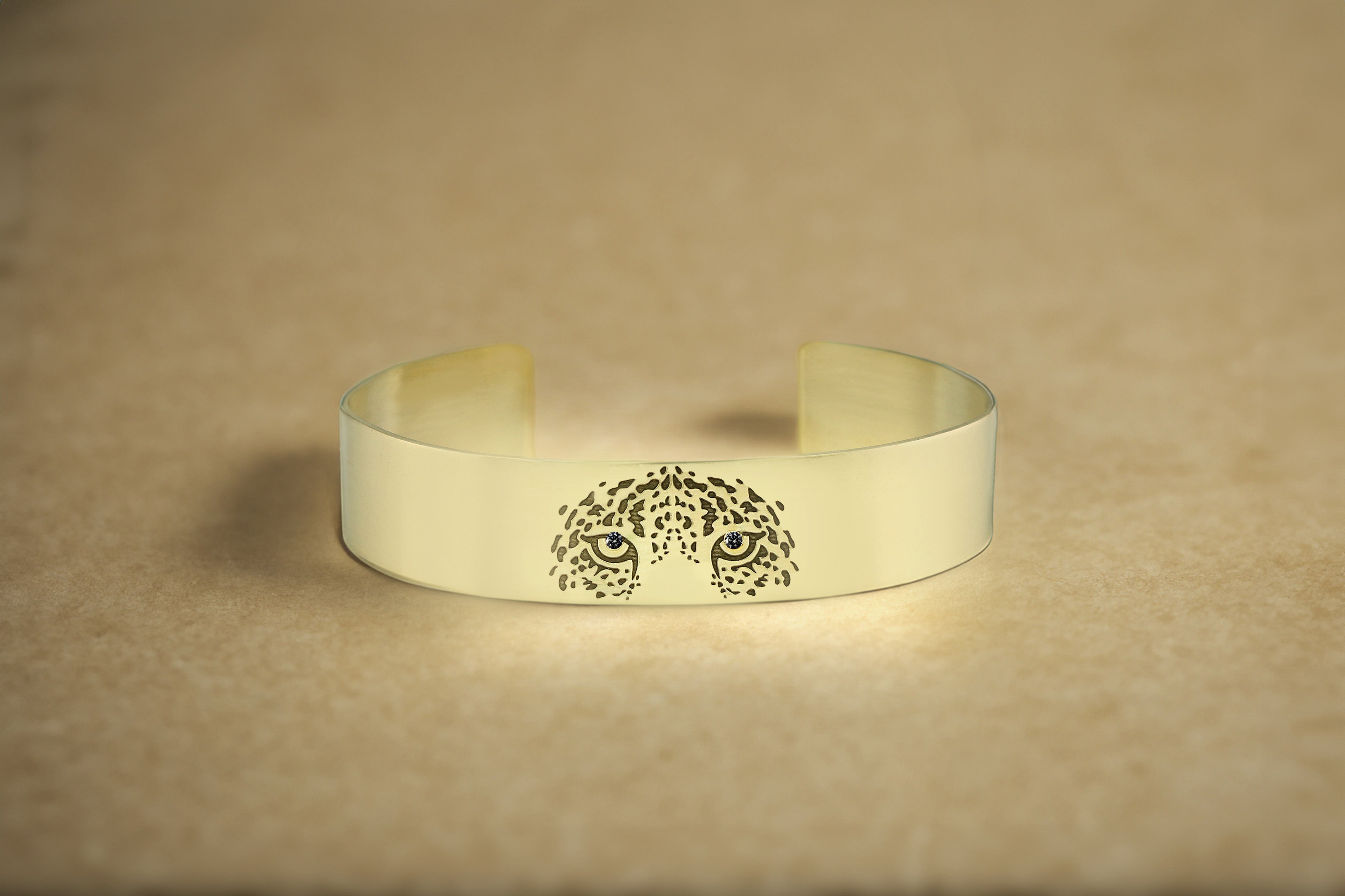 Leopard Cubic Zirconia Eyes Bracelet