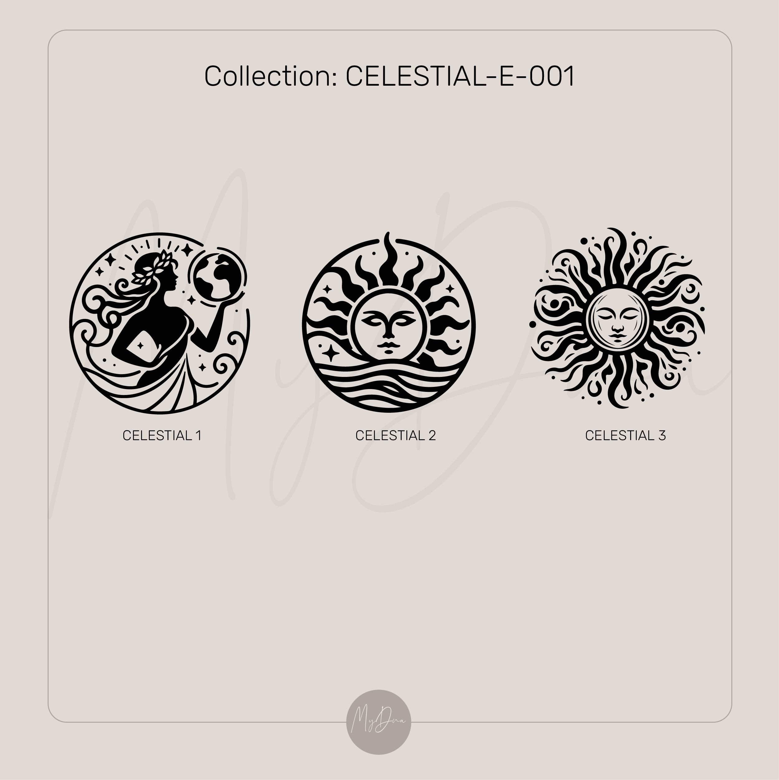 14K Gold Celestial Signet Ring