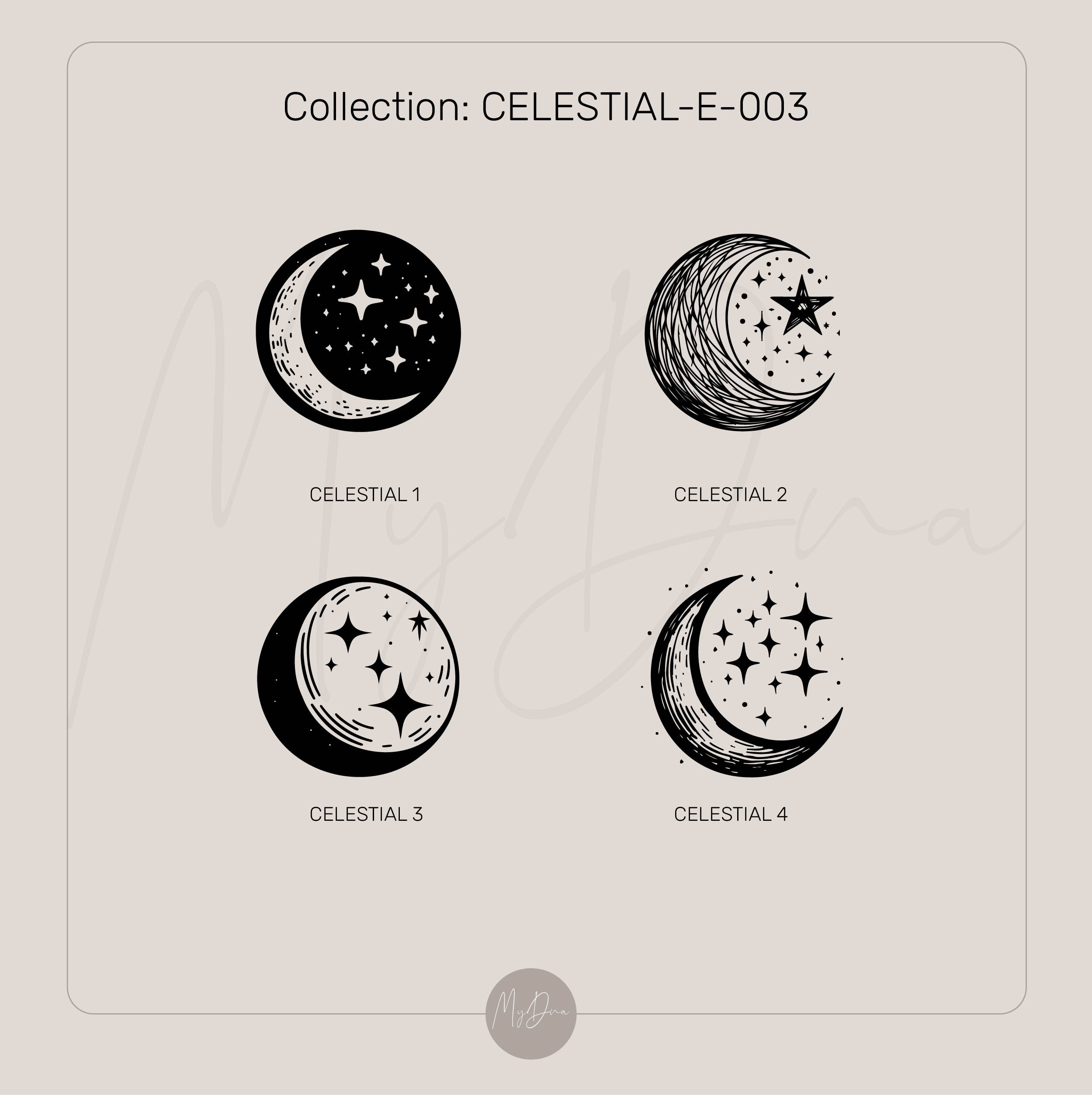 Celestial Moon Stud Earrings