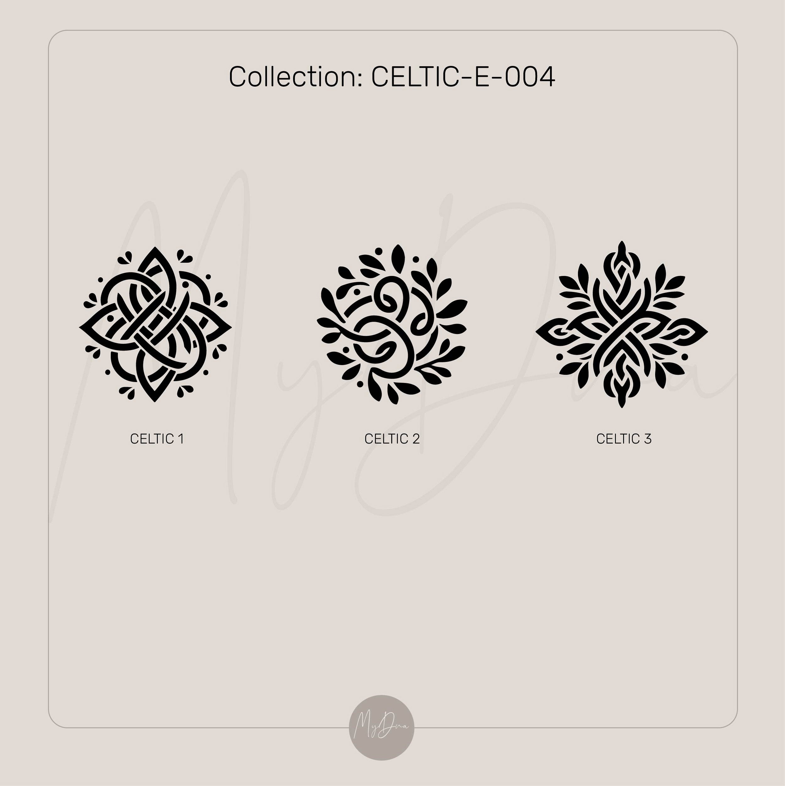 Floral Celtic Pendant Necklace
