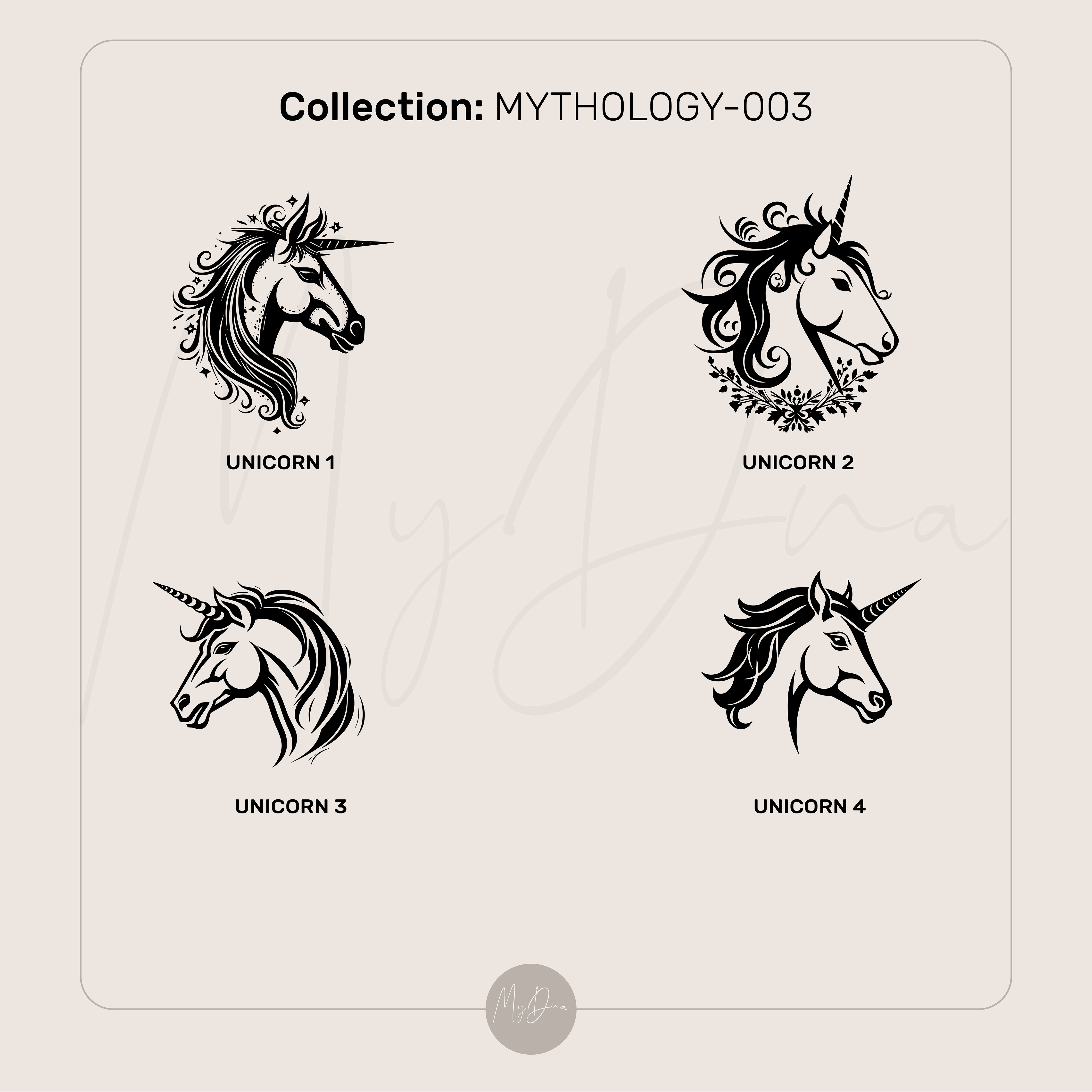 14k Gold Unicorn Signet Ring