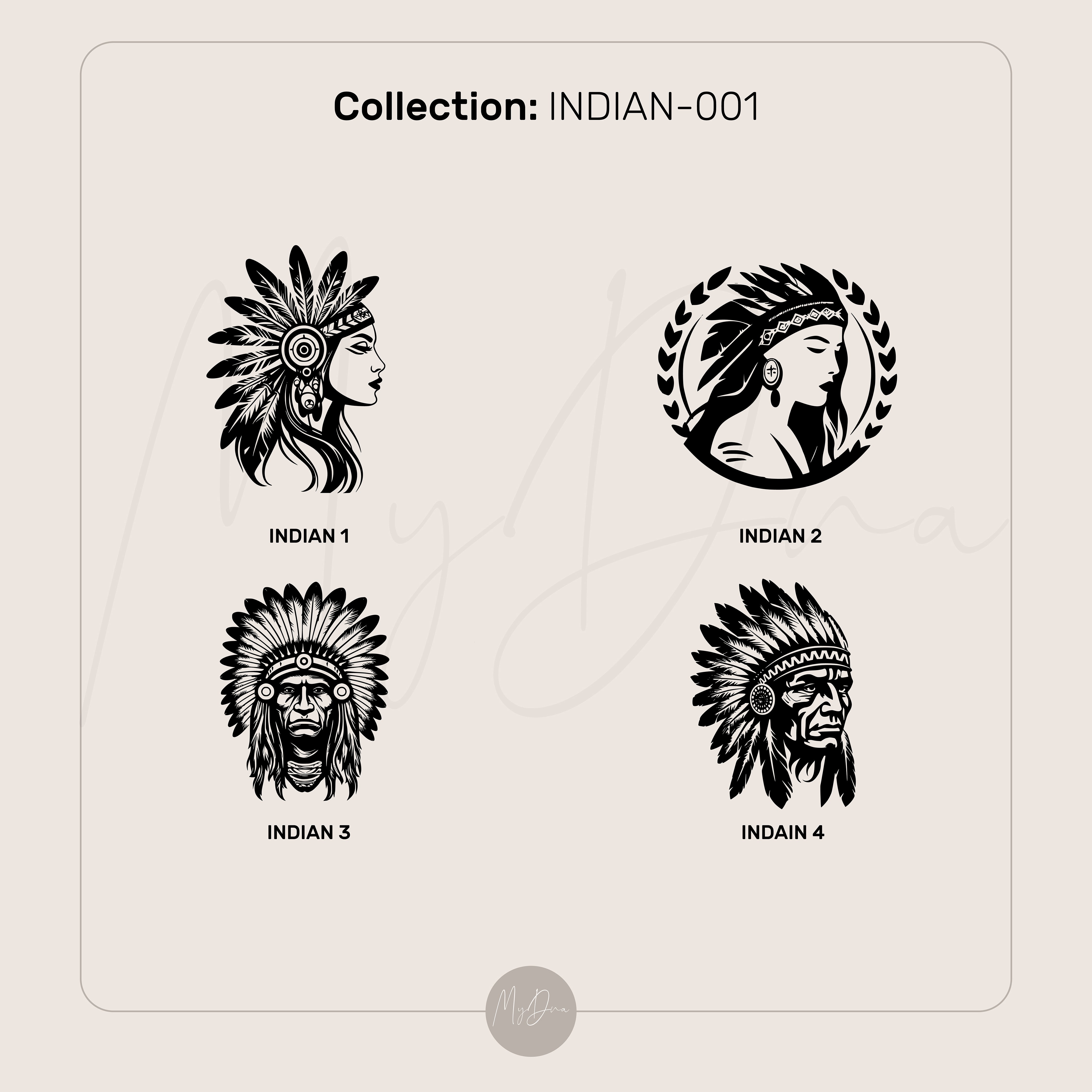 Indian Chief Engraved Ring