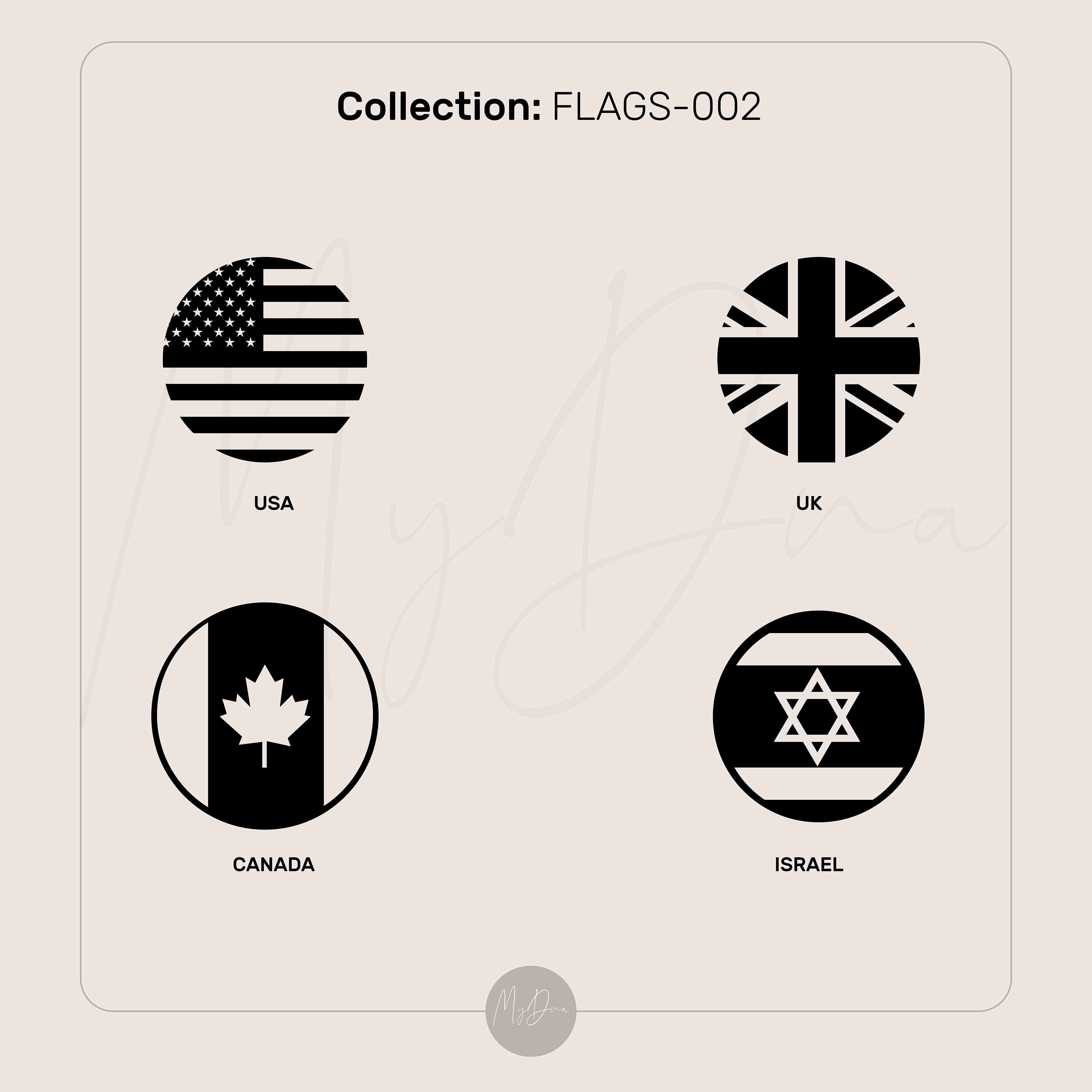 14k Gold Israel Flag Signet Necklace