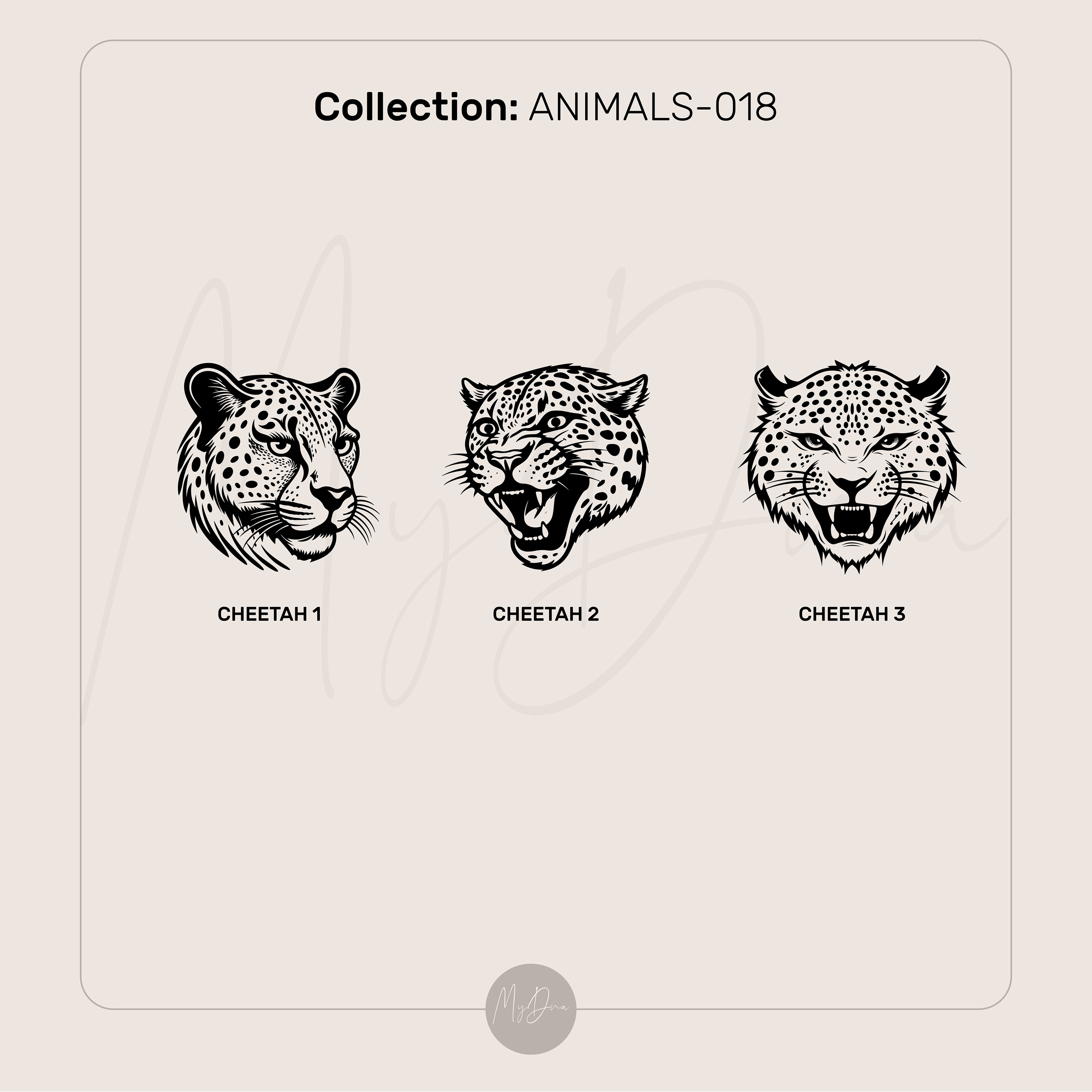 Cheetah Engraved Ring