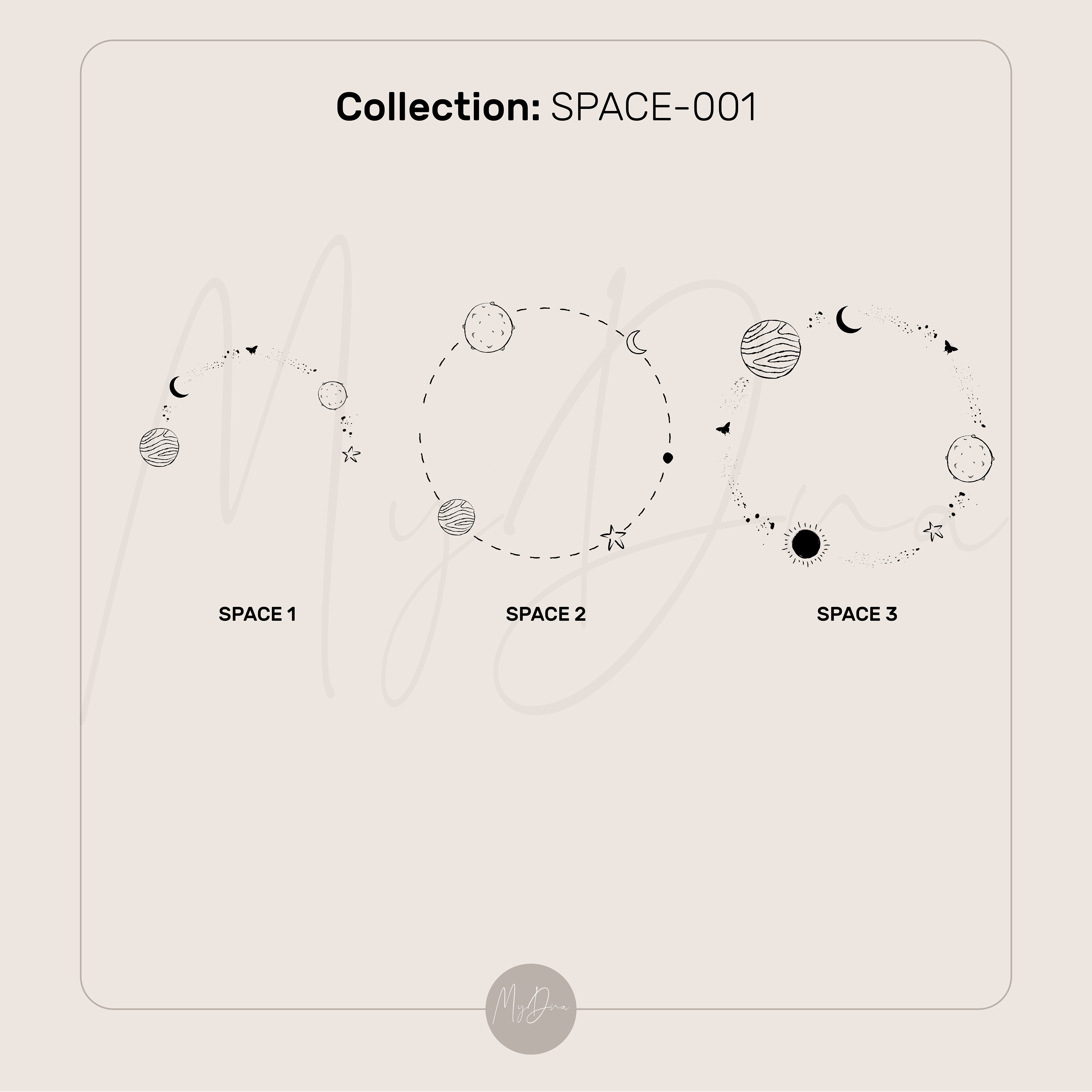 14k Gold Space Signet Ring