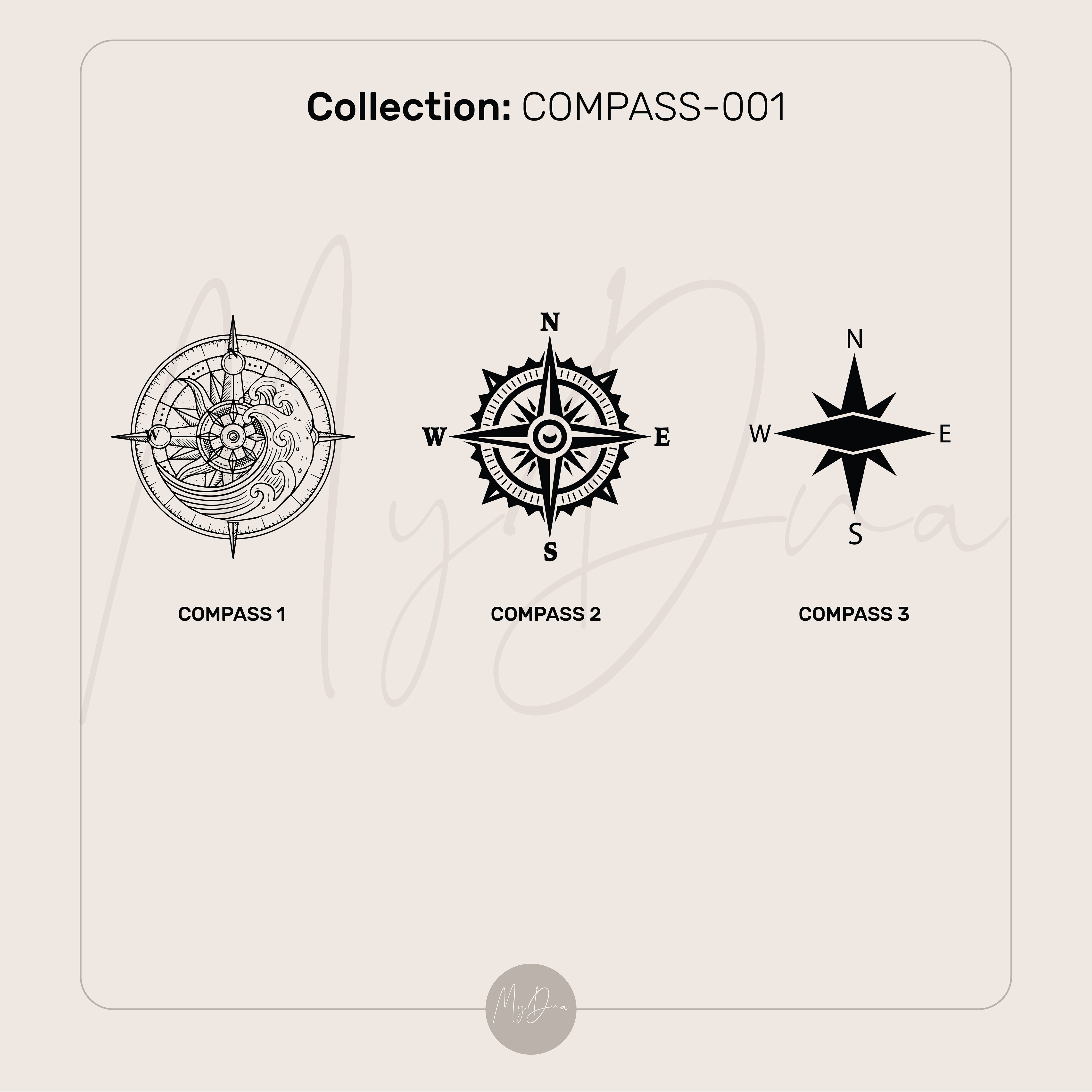 14k Gold Compass Ring