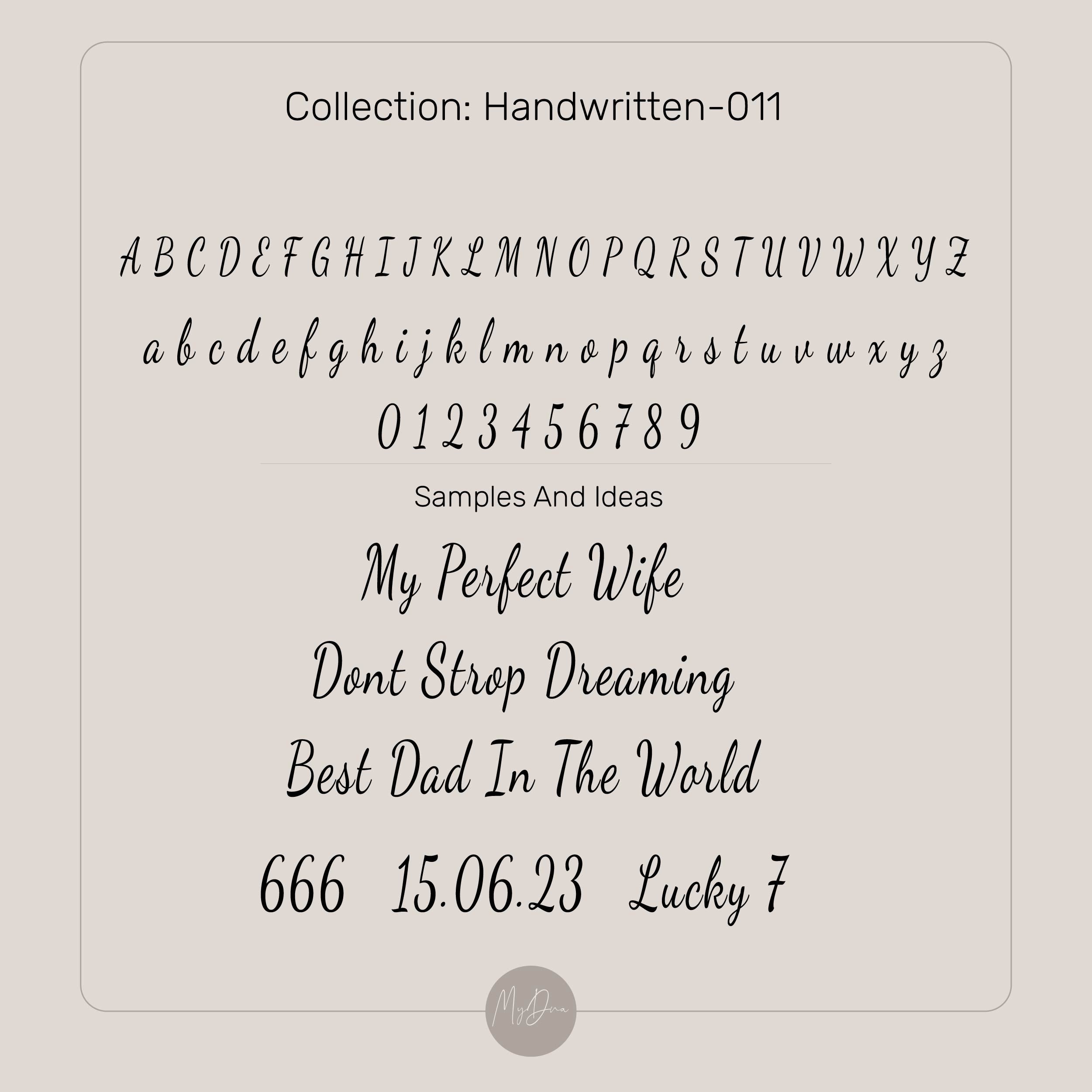 24k Gold Handwritten Bracelet