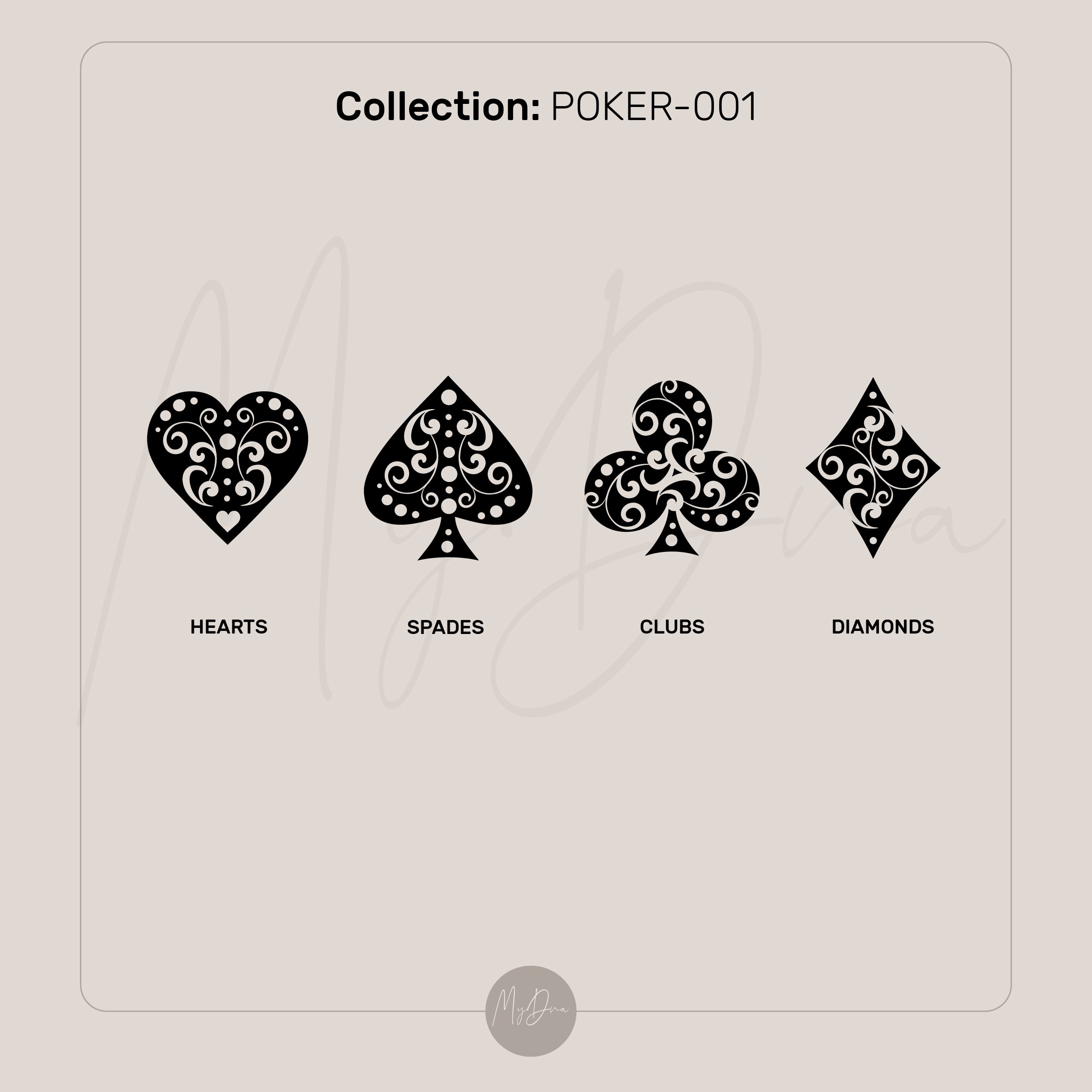 Custom Poker Symbol Bracelet