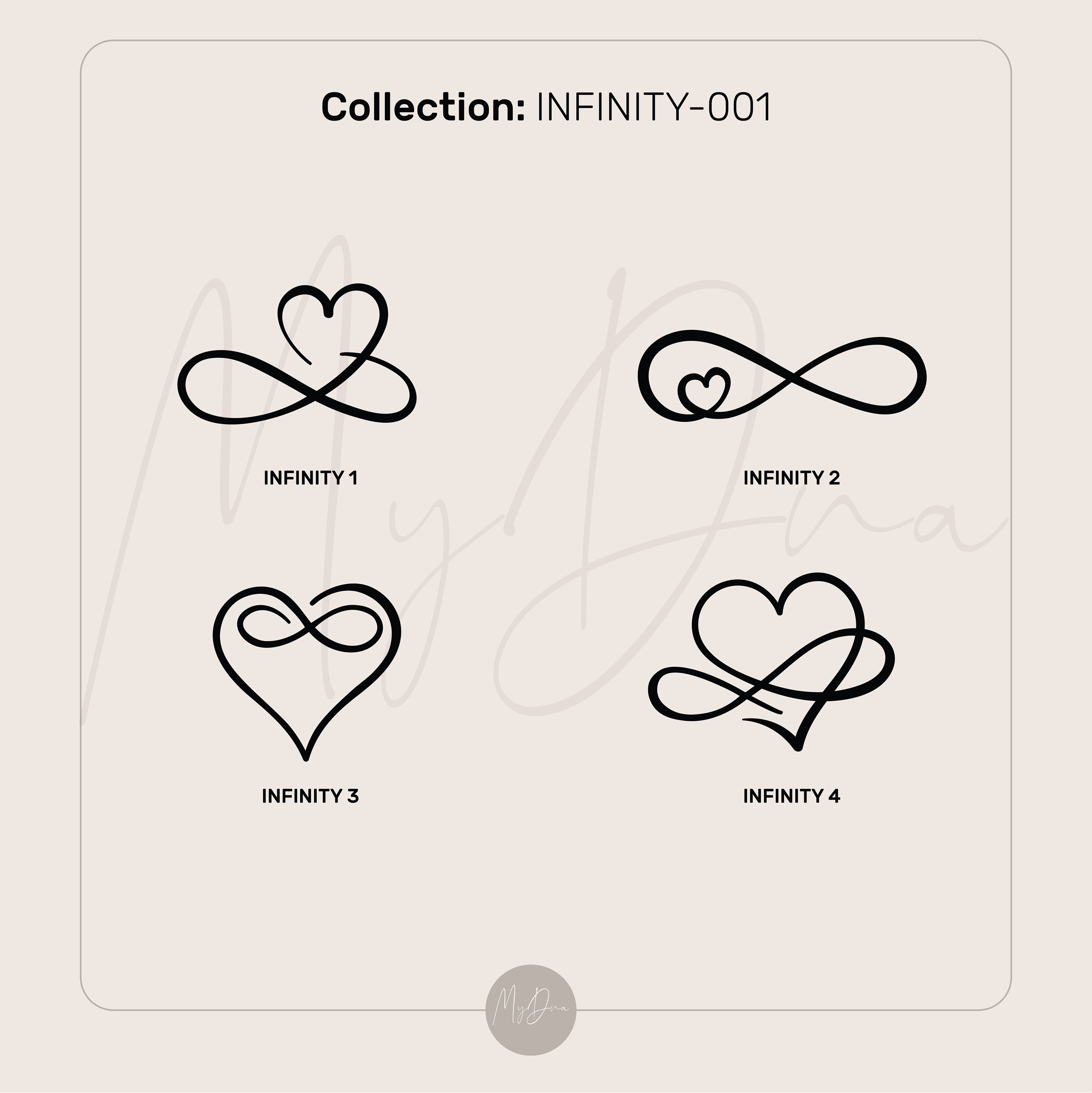 14k Gold Infinity Heart Ring