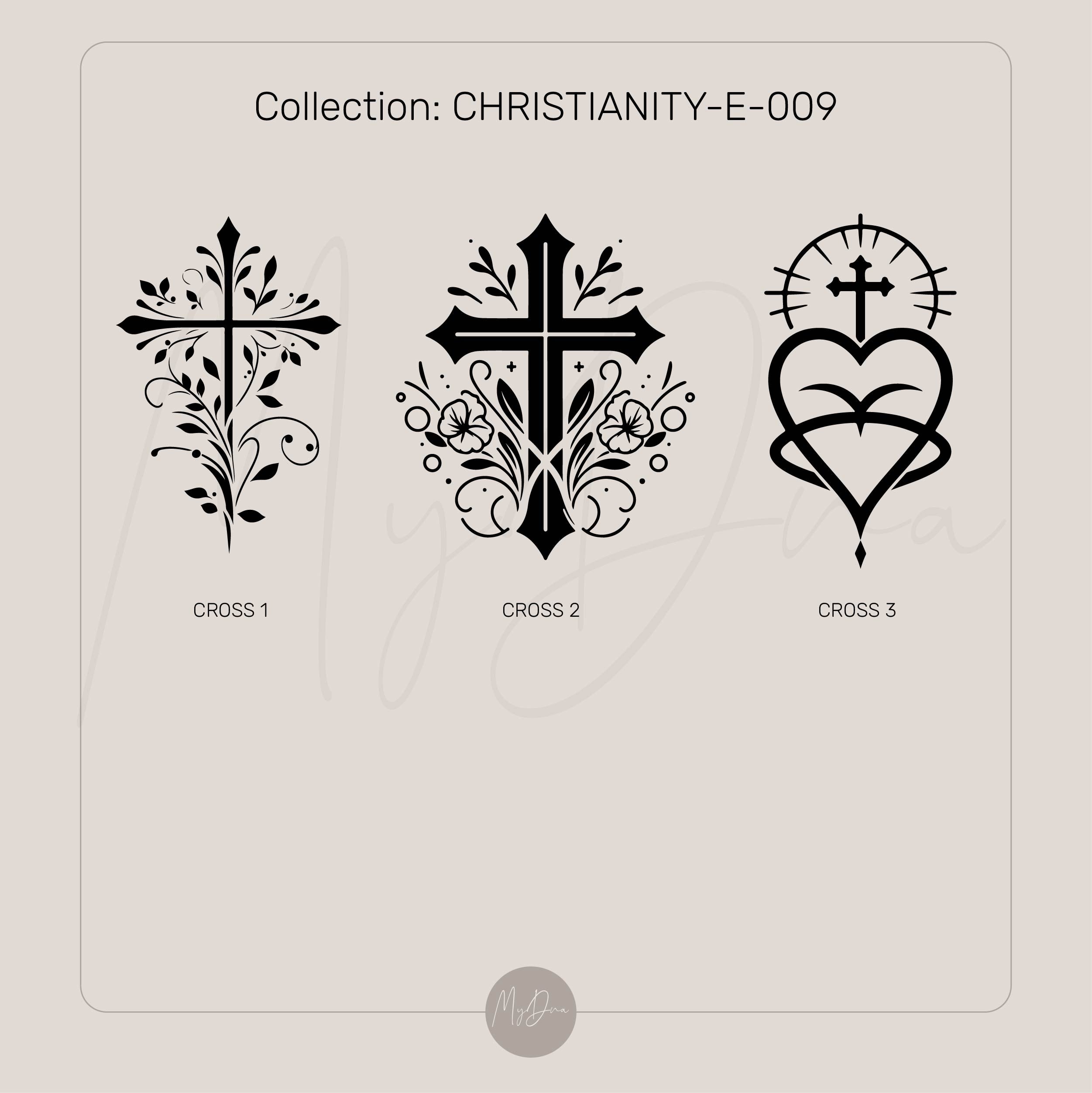 Heart & Cross Charm Necklace