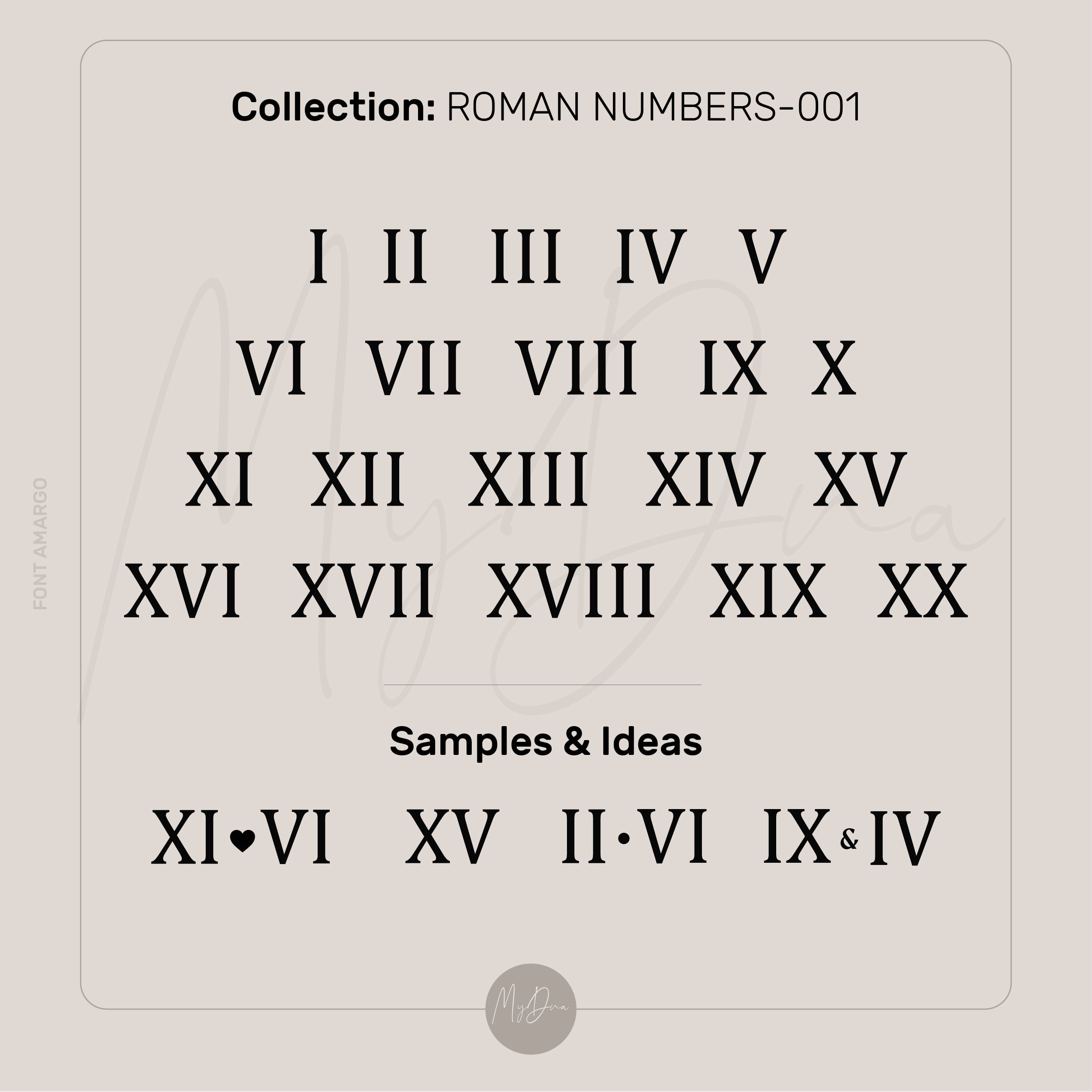 Roman Numbers Cuff Bracelet