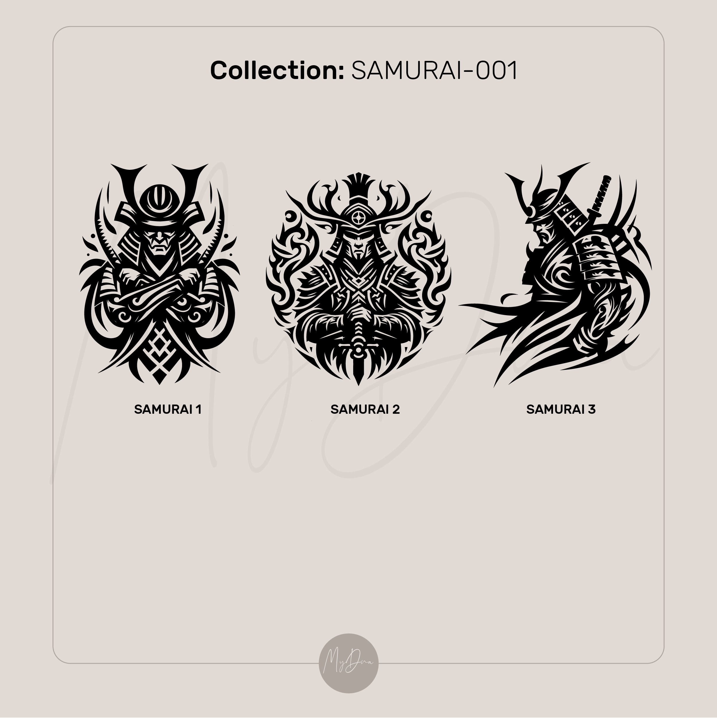 14k Gold Samurai Signet Ring