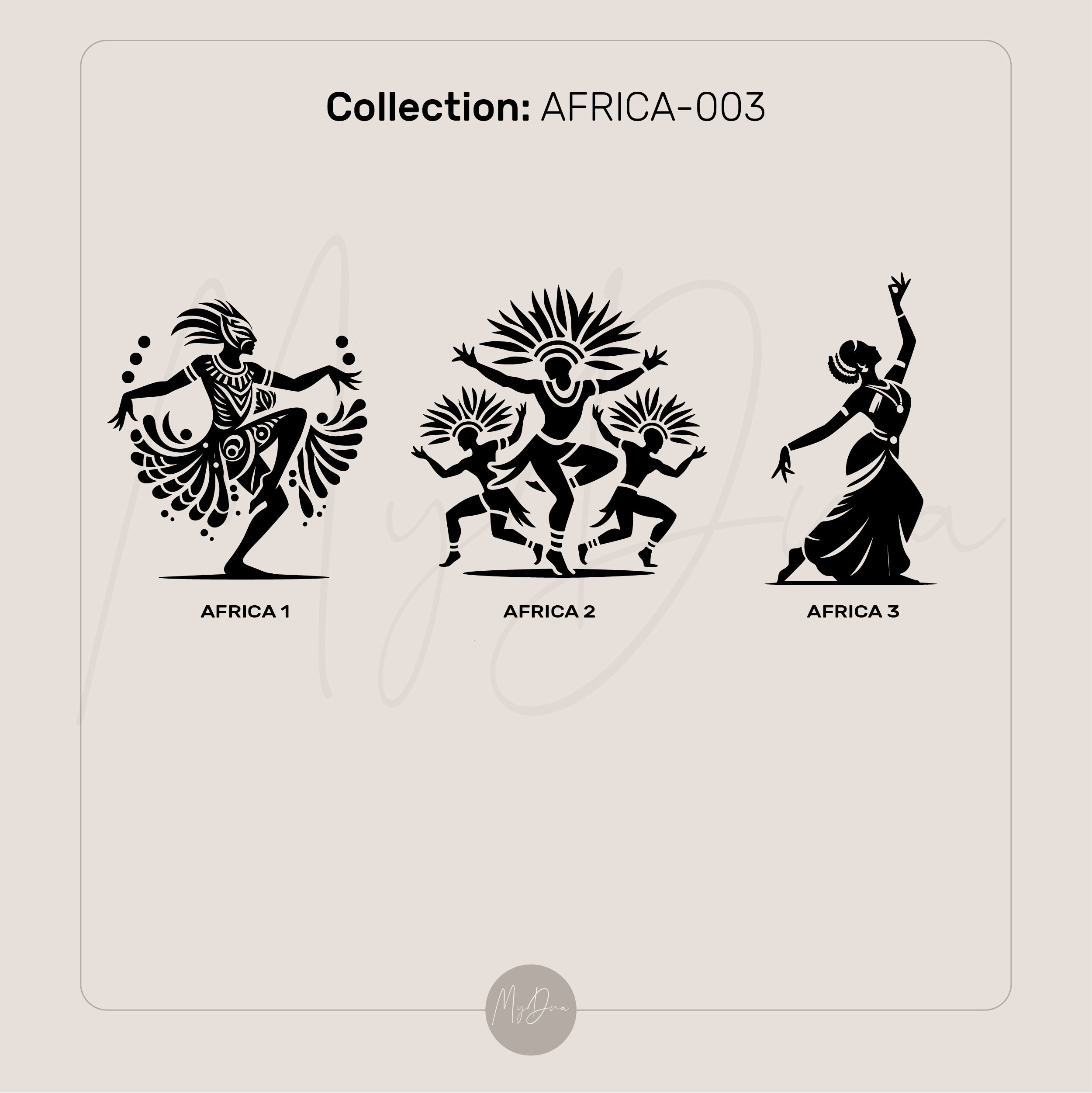 African Woman Engraved Ring