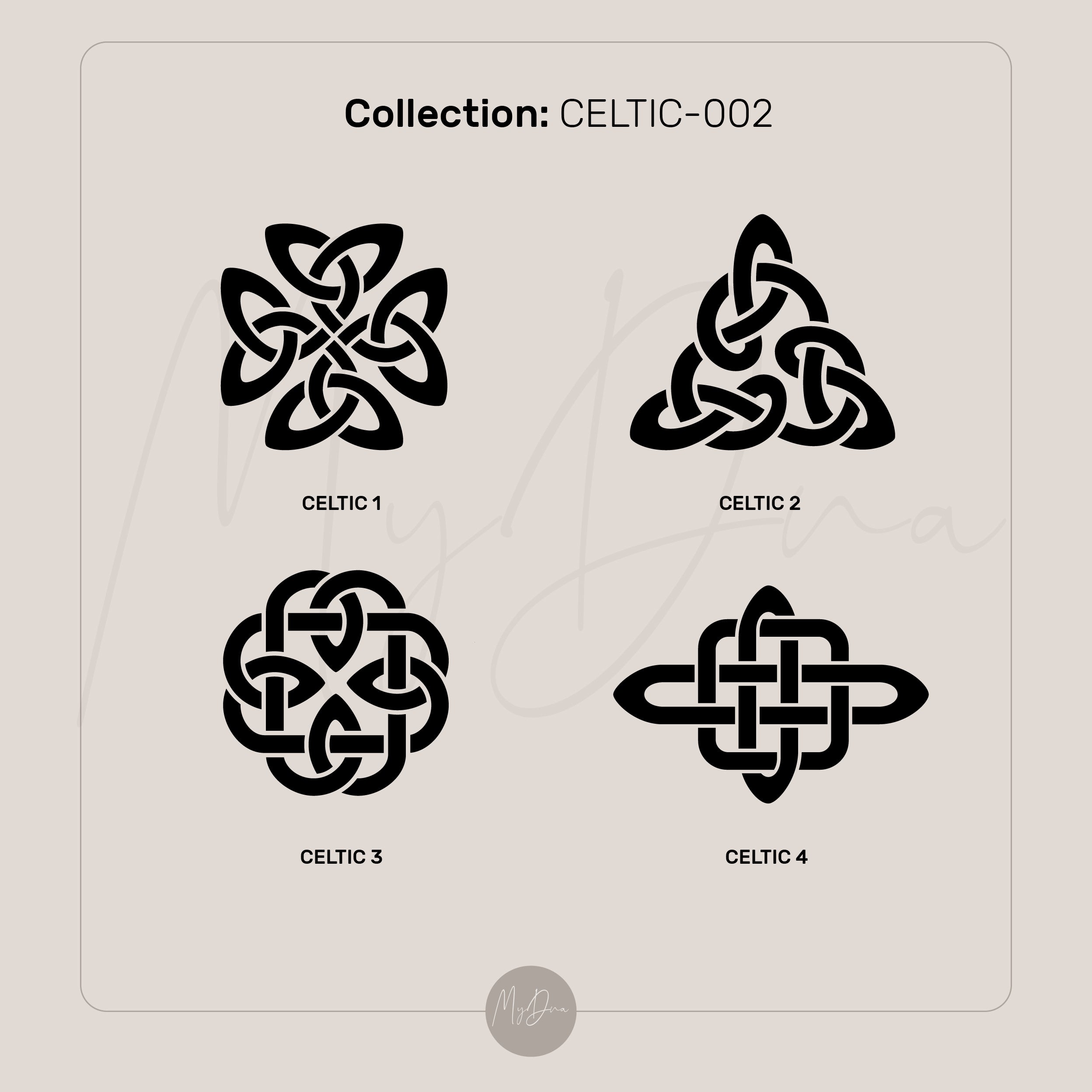 Celtic Wide Brushed Gold Ring