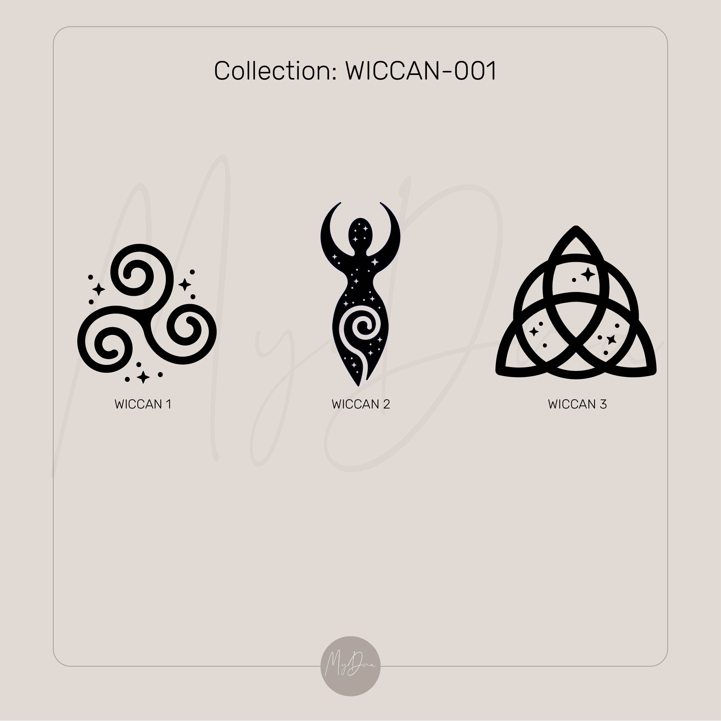 Custom Wiccan Gold Bracelet