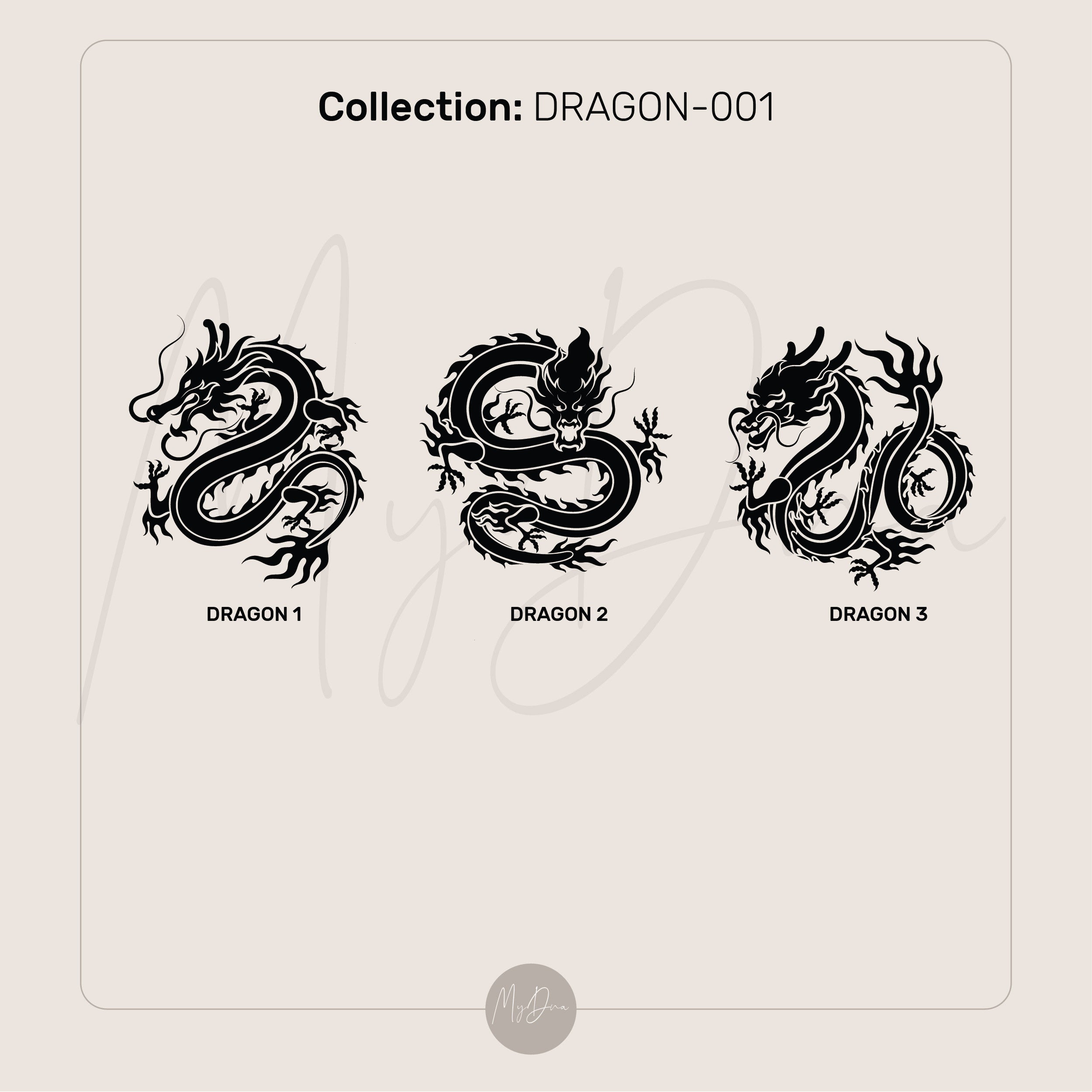 Chinese Dragon Engraving Ring