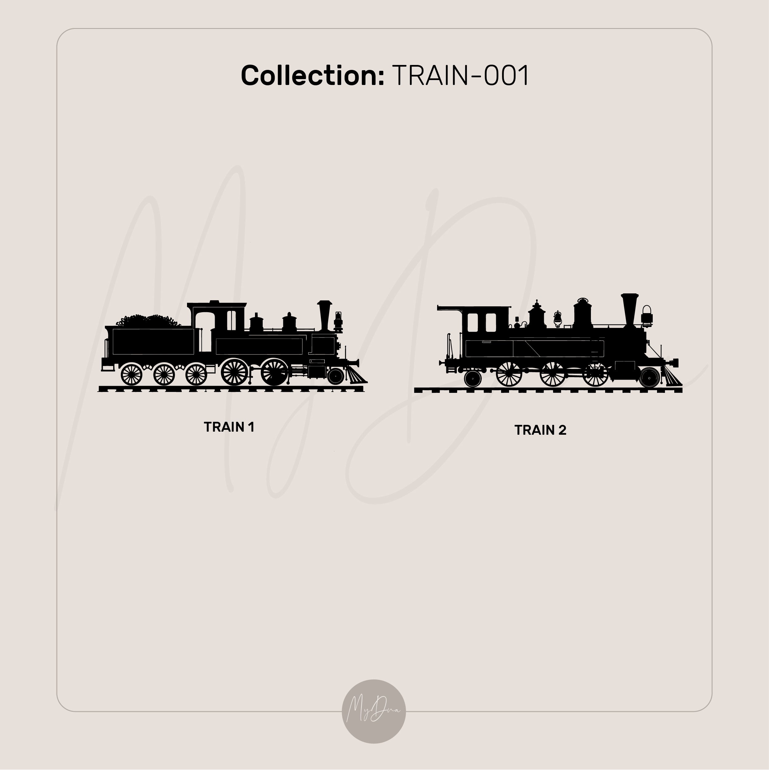 Engraved Train Signet Ring