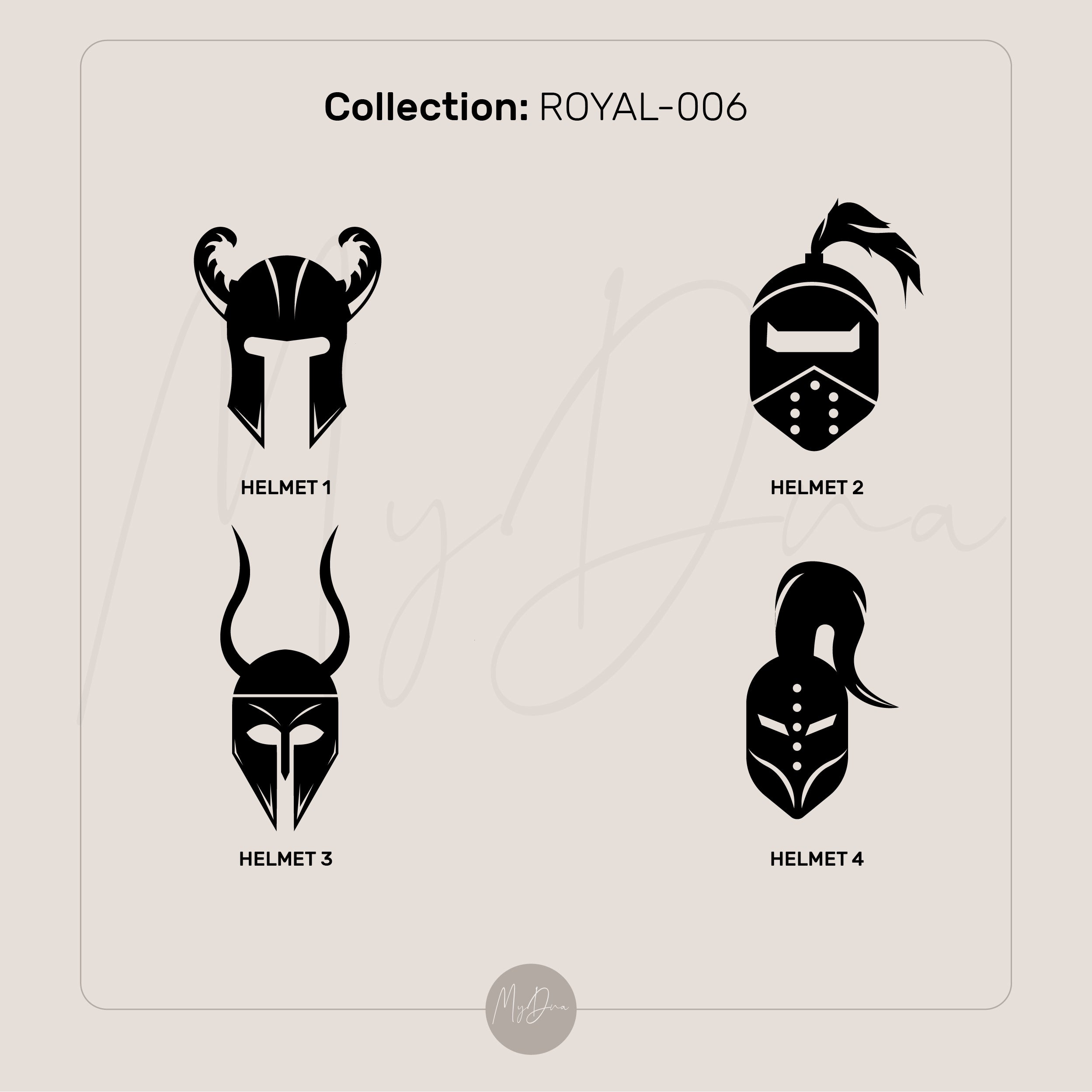 Engraved Knight Helmet Ring